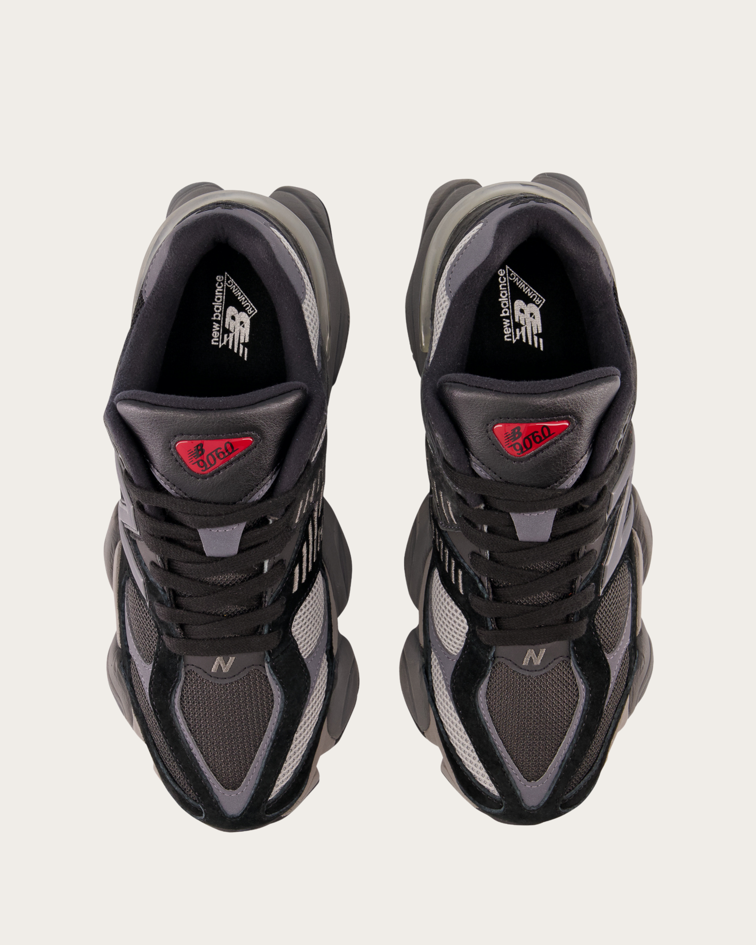 New Balance 9060 - Black with Castlerock & Rain Cloud