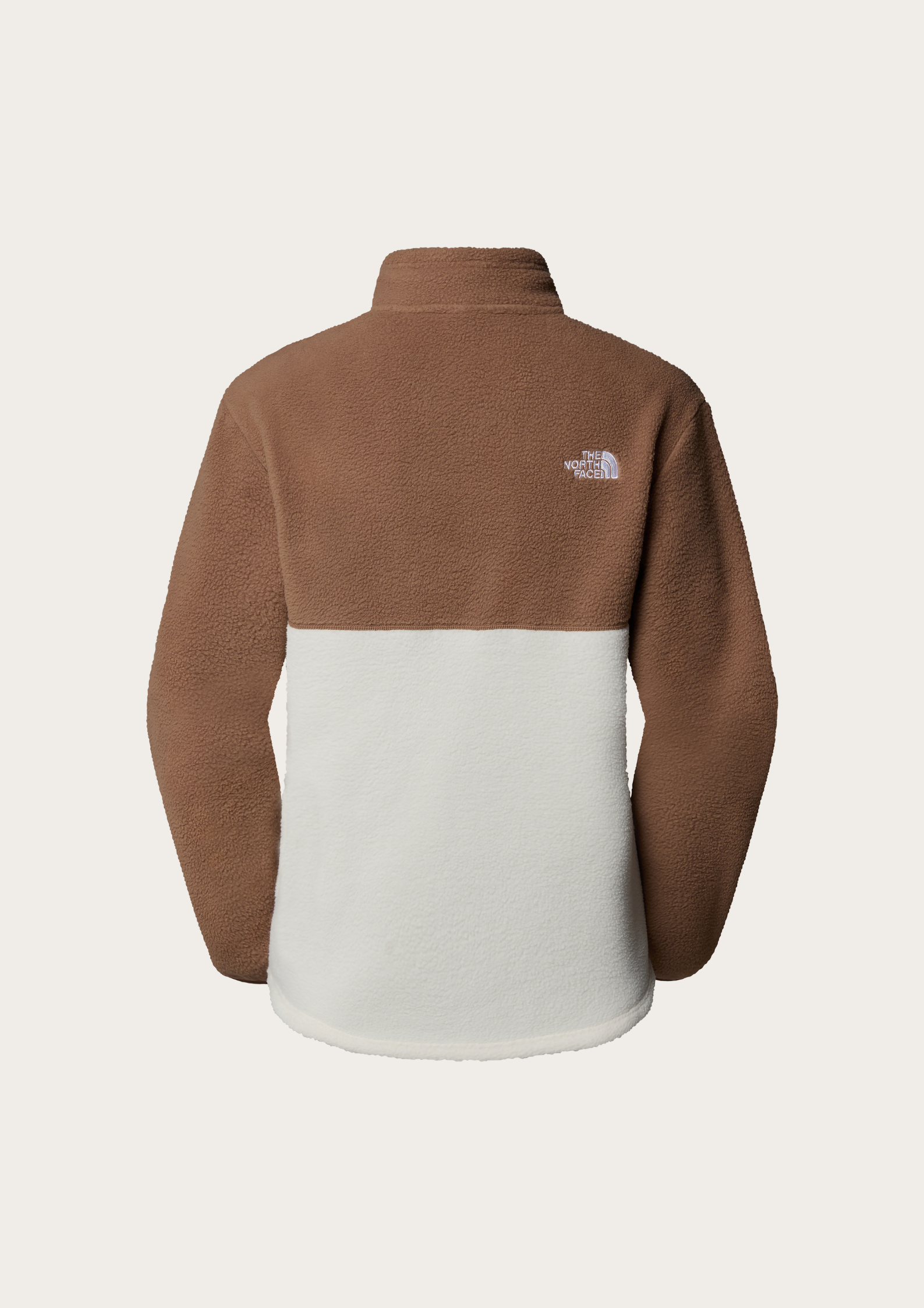 The North Face Women's Yumiori Full Zip Fleece - White Dune/ Latte/ Vibrant Verbena