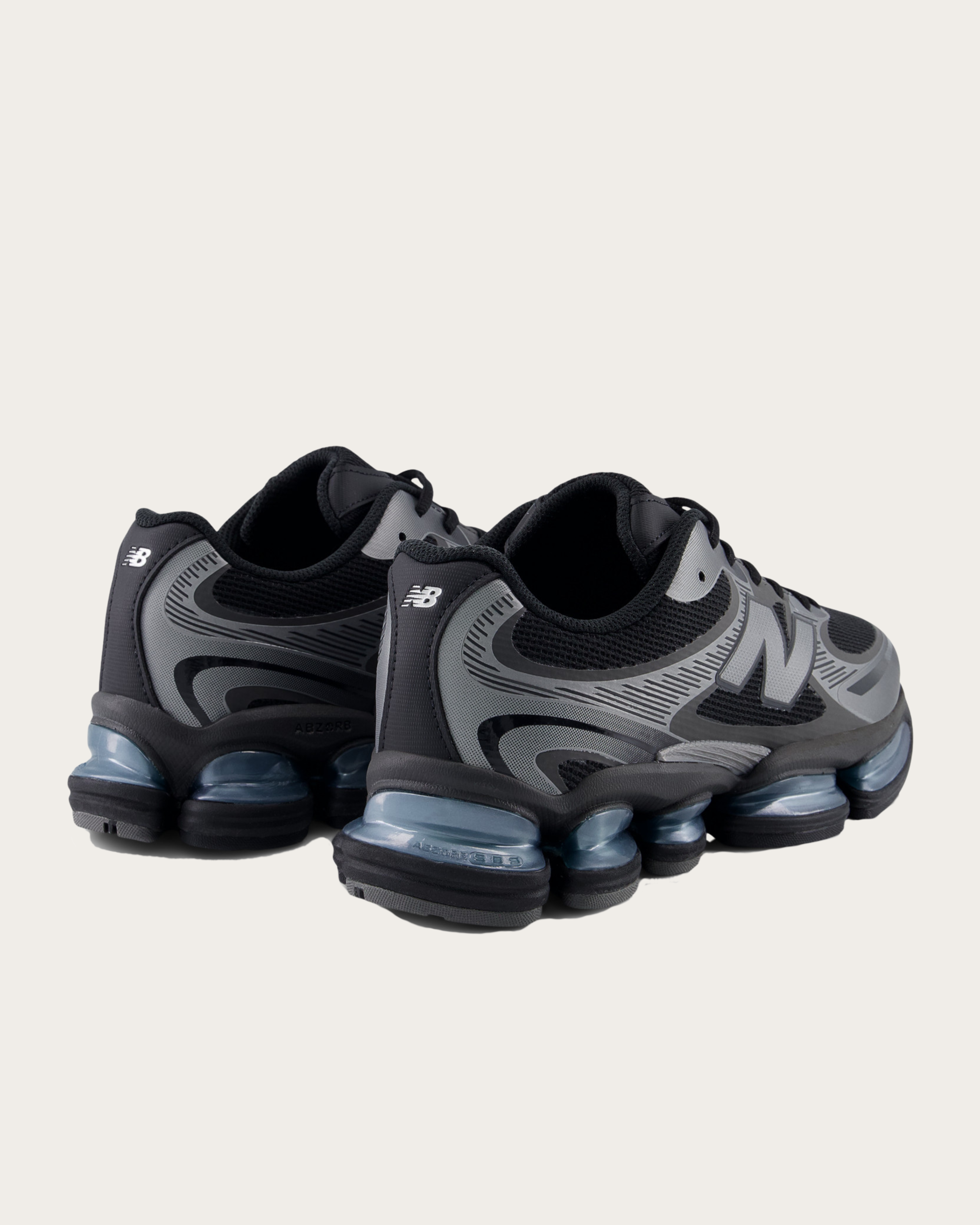 New Balance 2000 - Black with Dark Silver Metallic and Light Chrome Blue