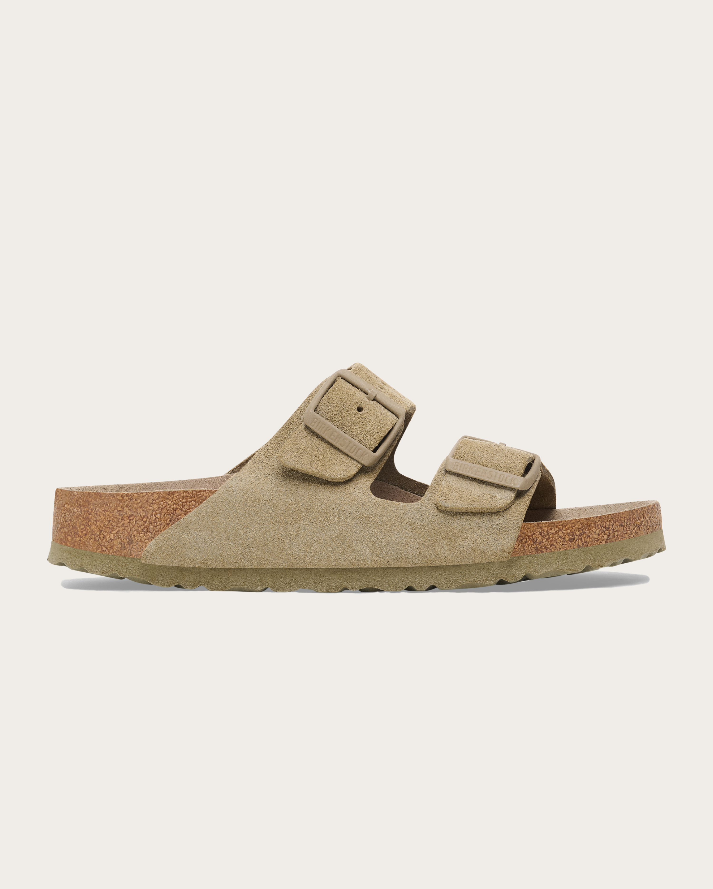 Birkenstock - Faded Khaki Suede Leather