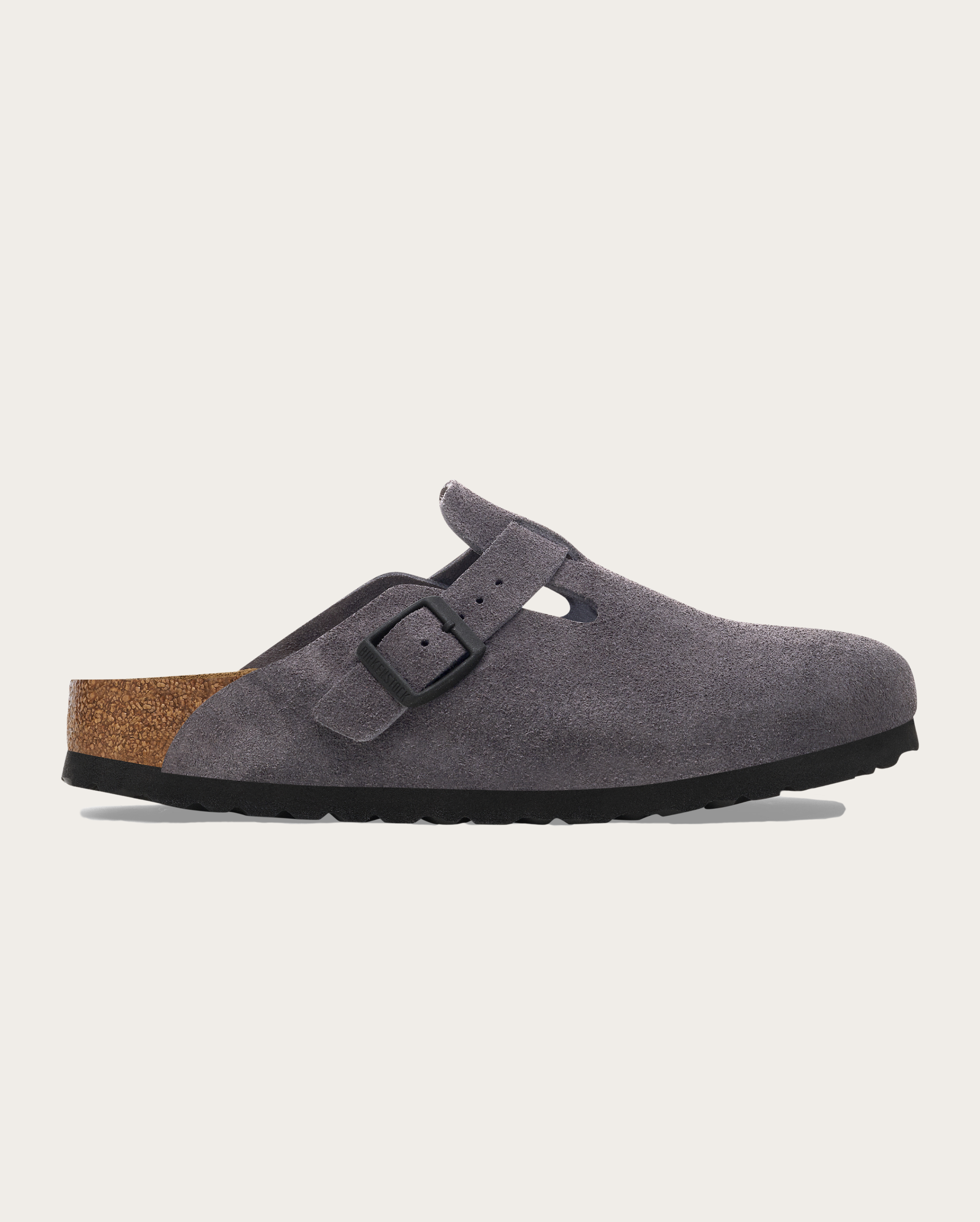 Birkenstock Boston - Velvet Grey Suede Leather
