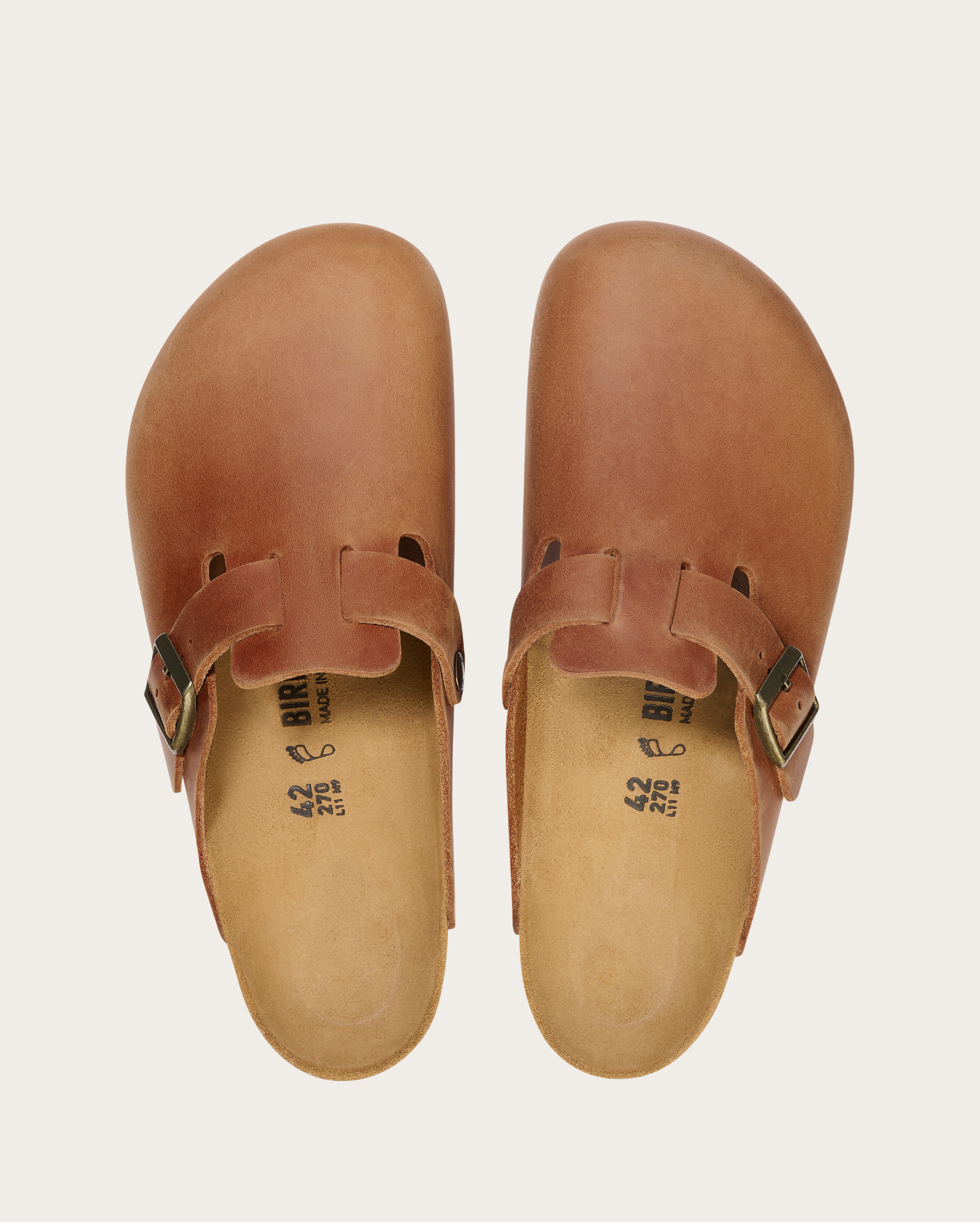 Birkenstock Boston - Cognac Oiled Leather