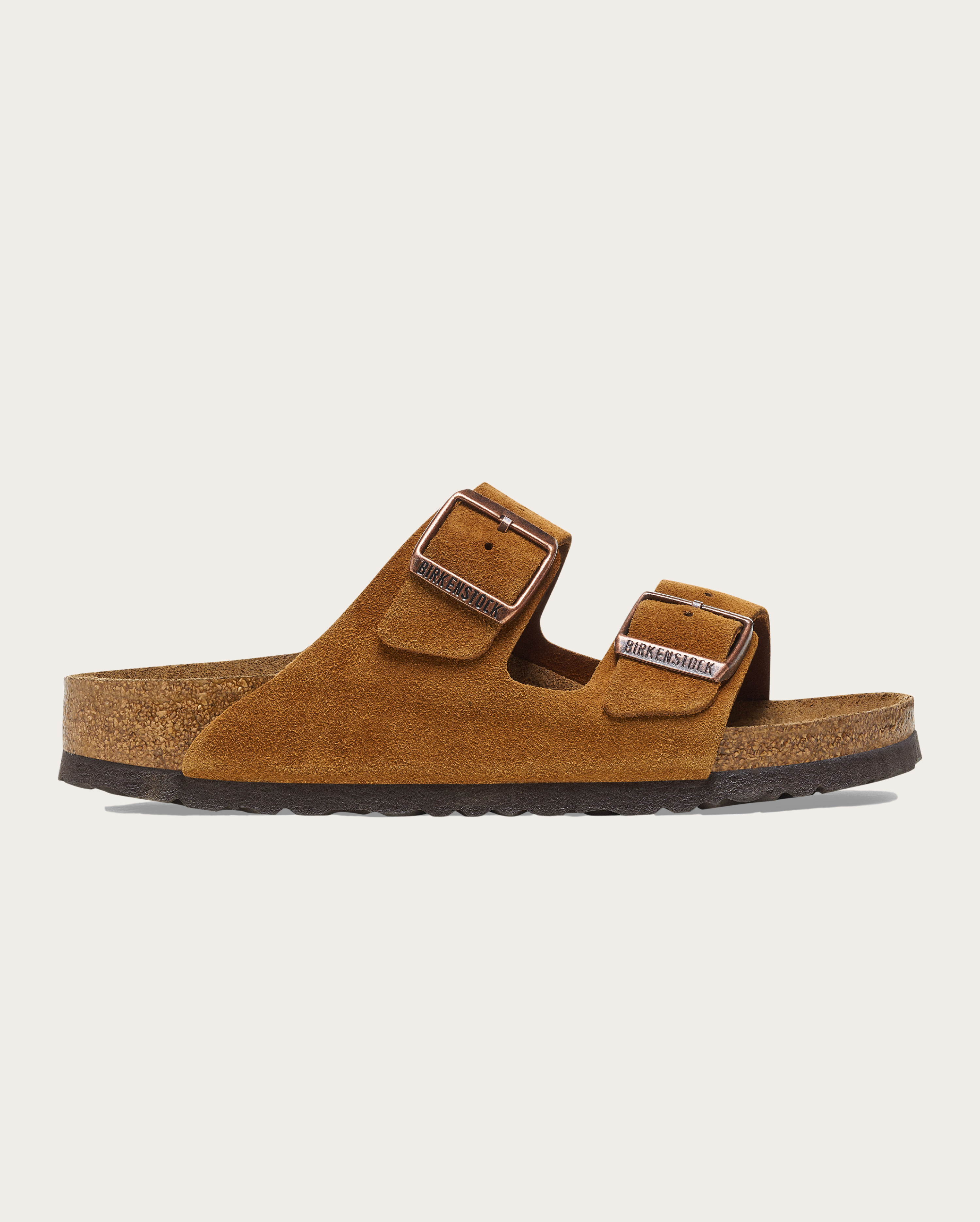 Birkenstock - Arizona Soft Footbed Suede Leather Mink Regular