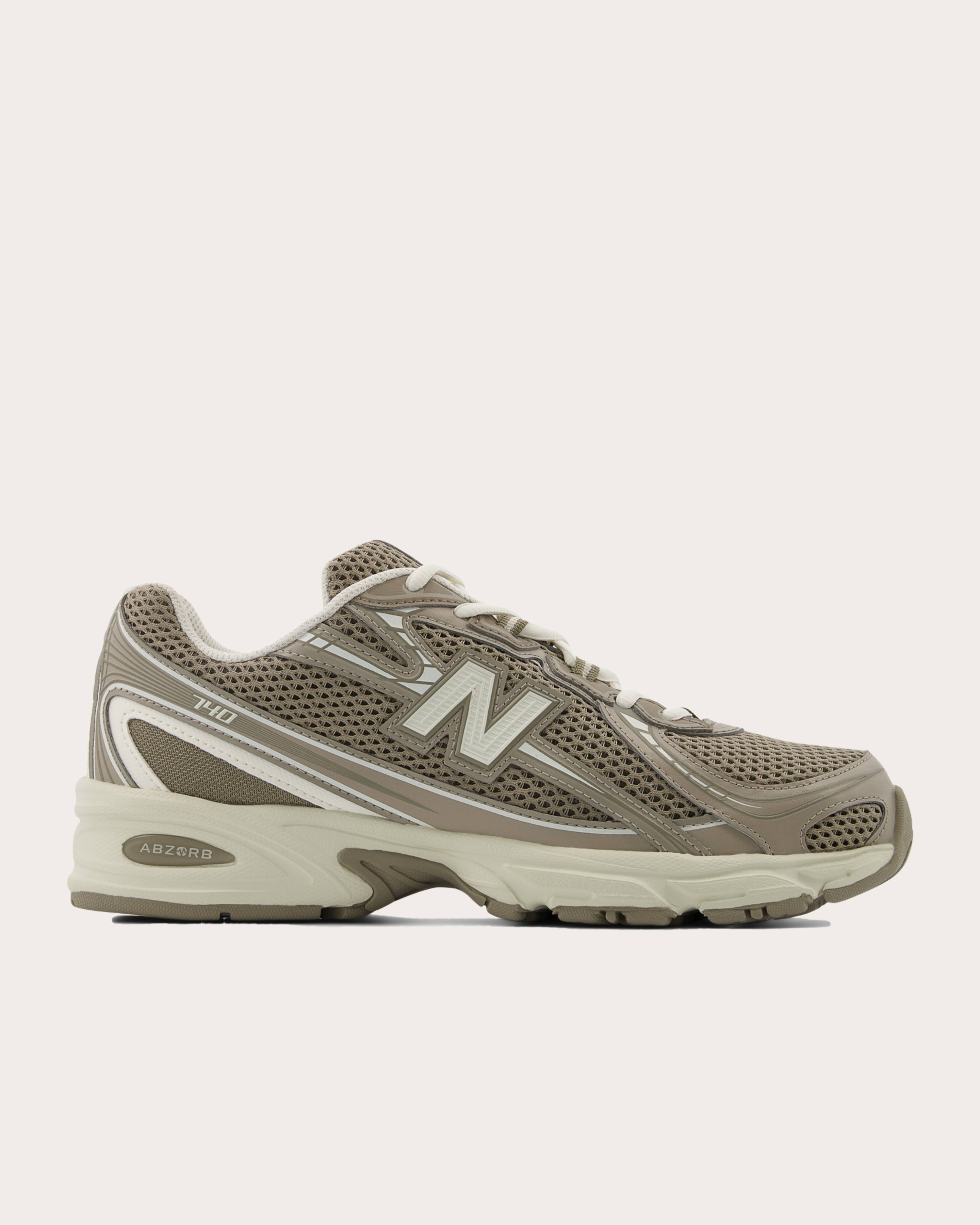 New Balance 740 - Dark Olivine with Silver Metallic and Sea Salt