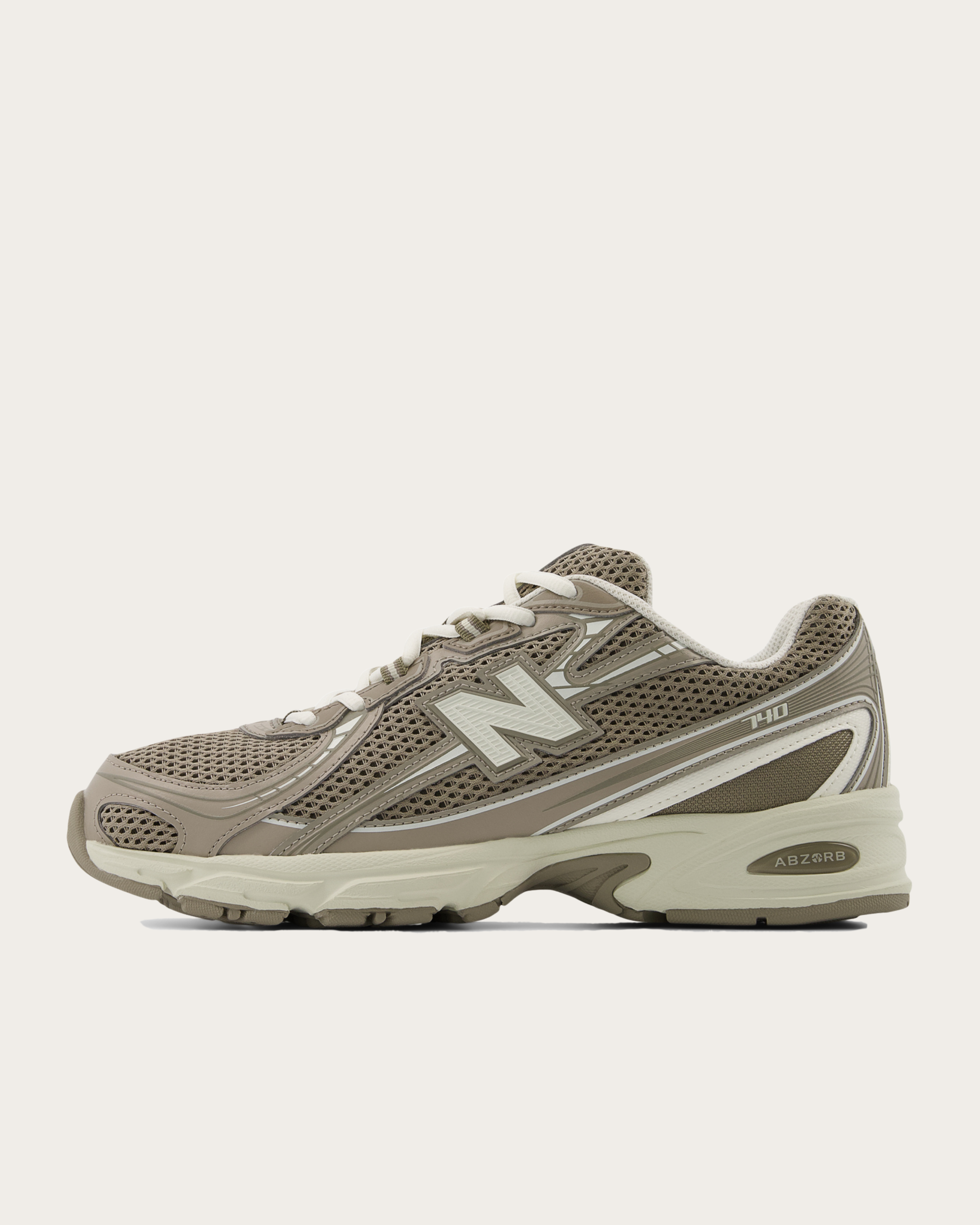 New Balance 740 - Dark Olivine with Silver Metallic and Sea Salt