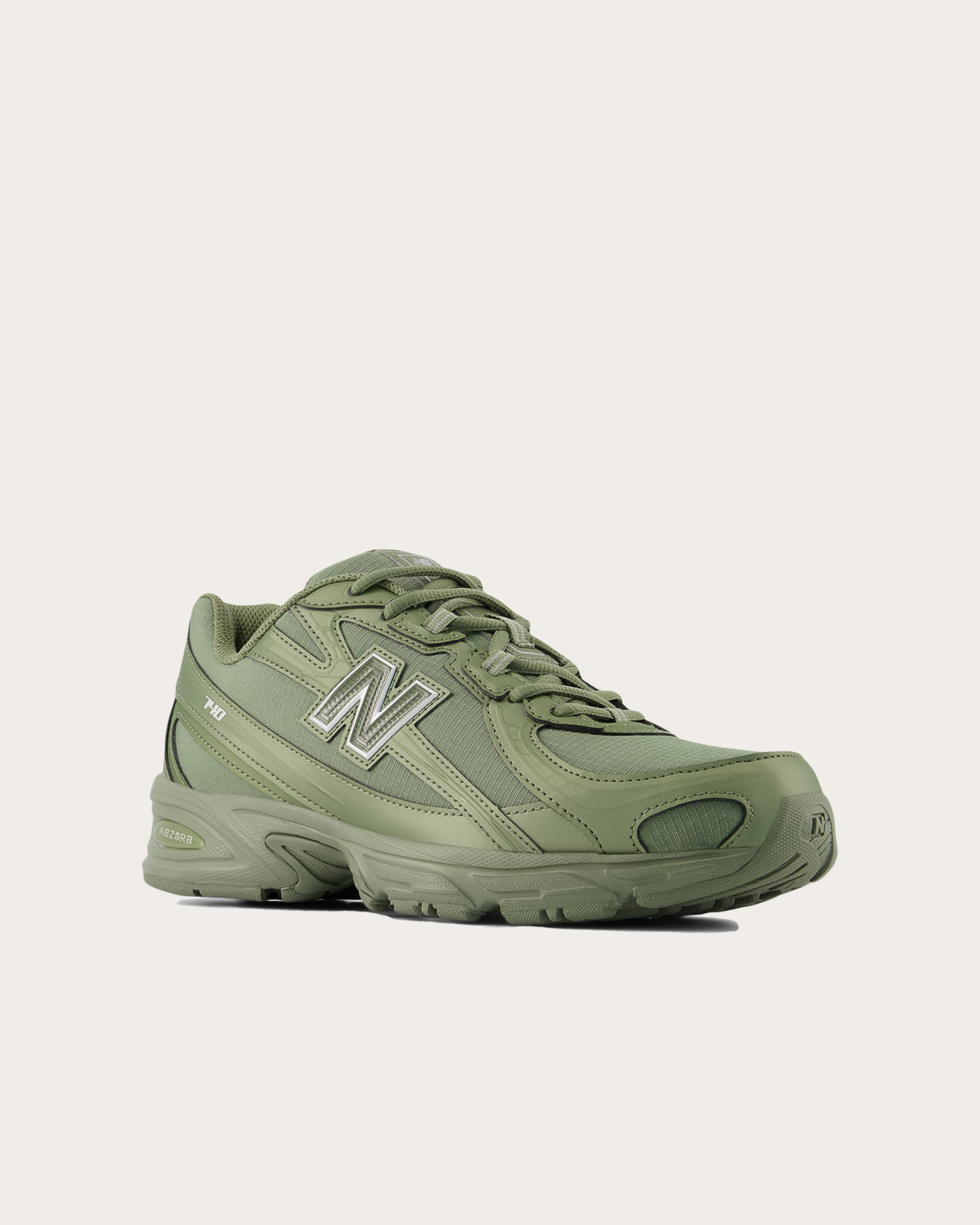 New Balance 740 - Dark Olivine with Silver Metallic