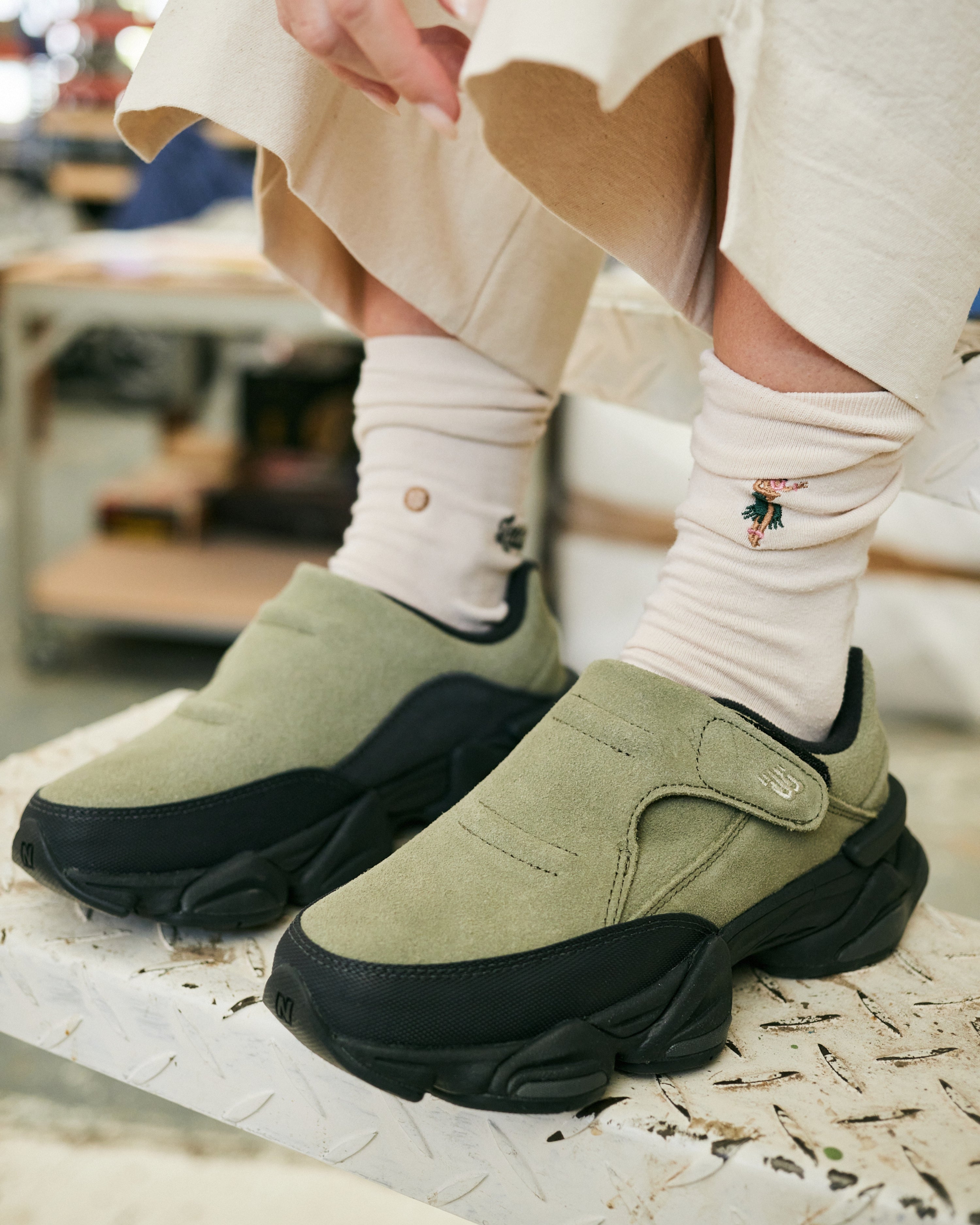 New Balance 8040 - Dark Olivine with Phantom