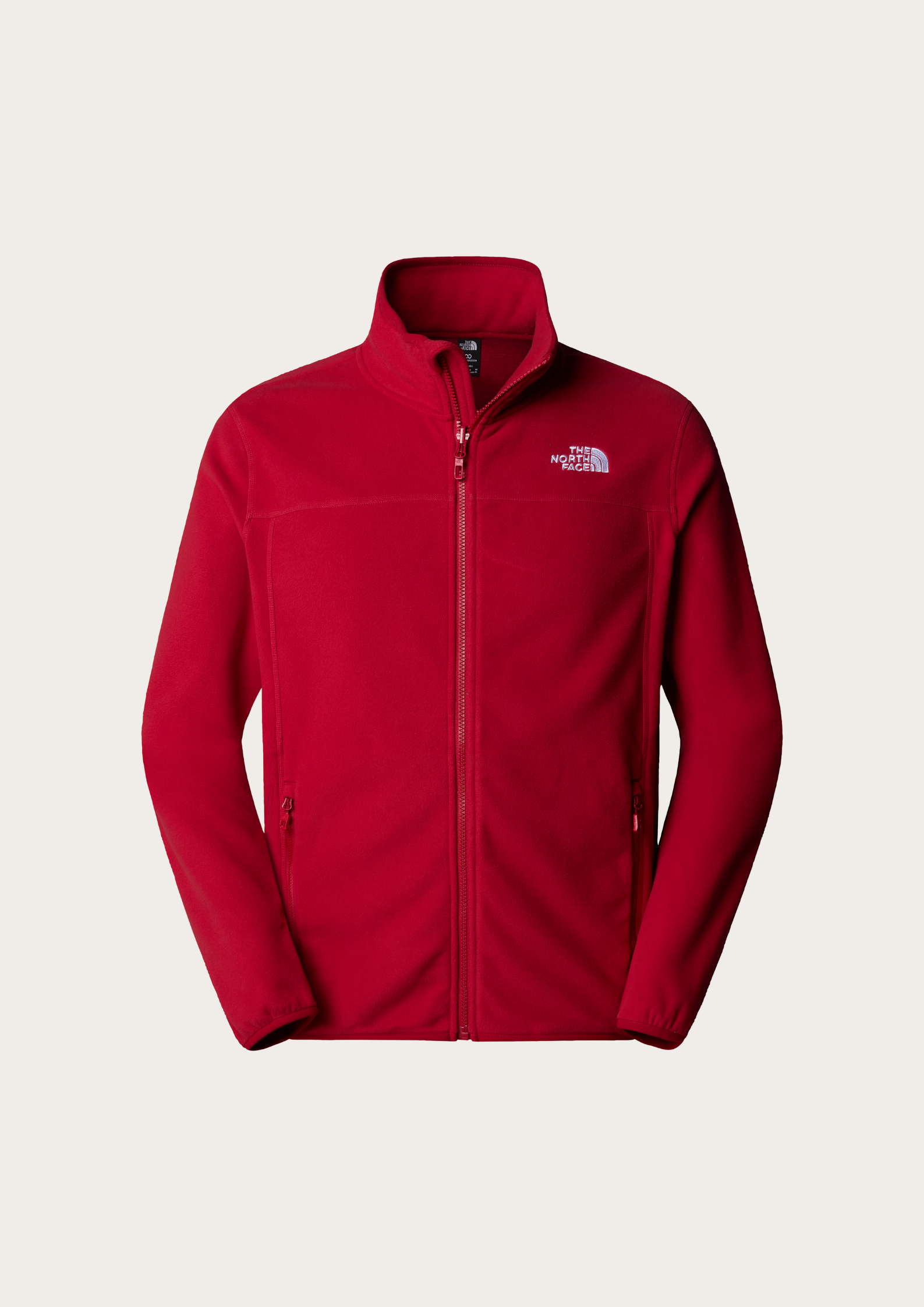 The North Face Men's 100 Glacier Full Zip Fleece - Garnet Red