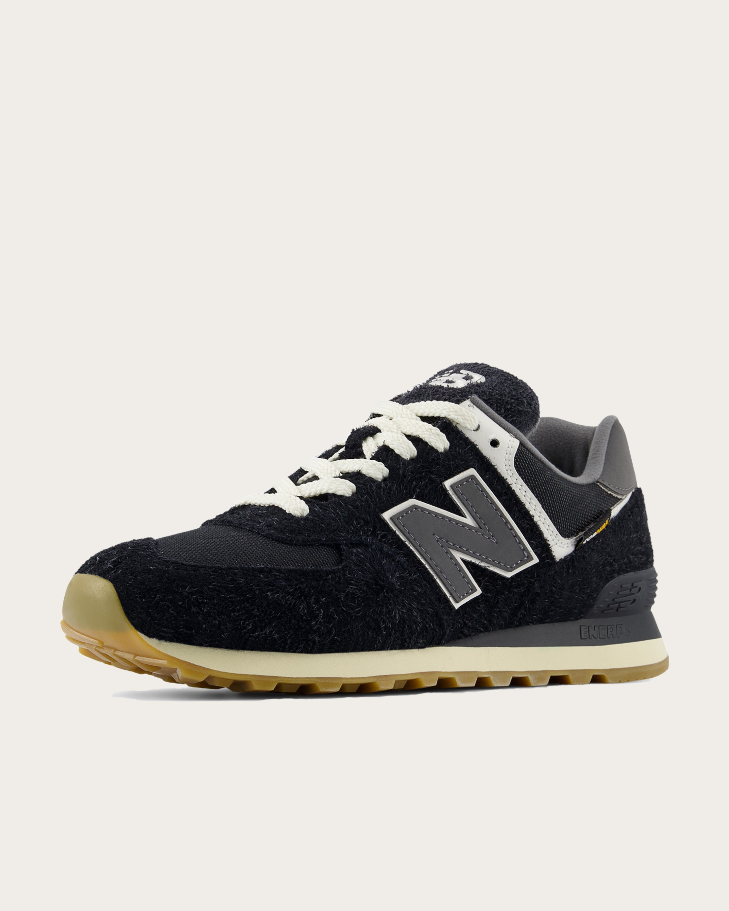New Balance 574 - Black with Green