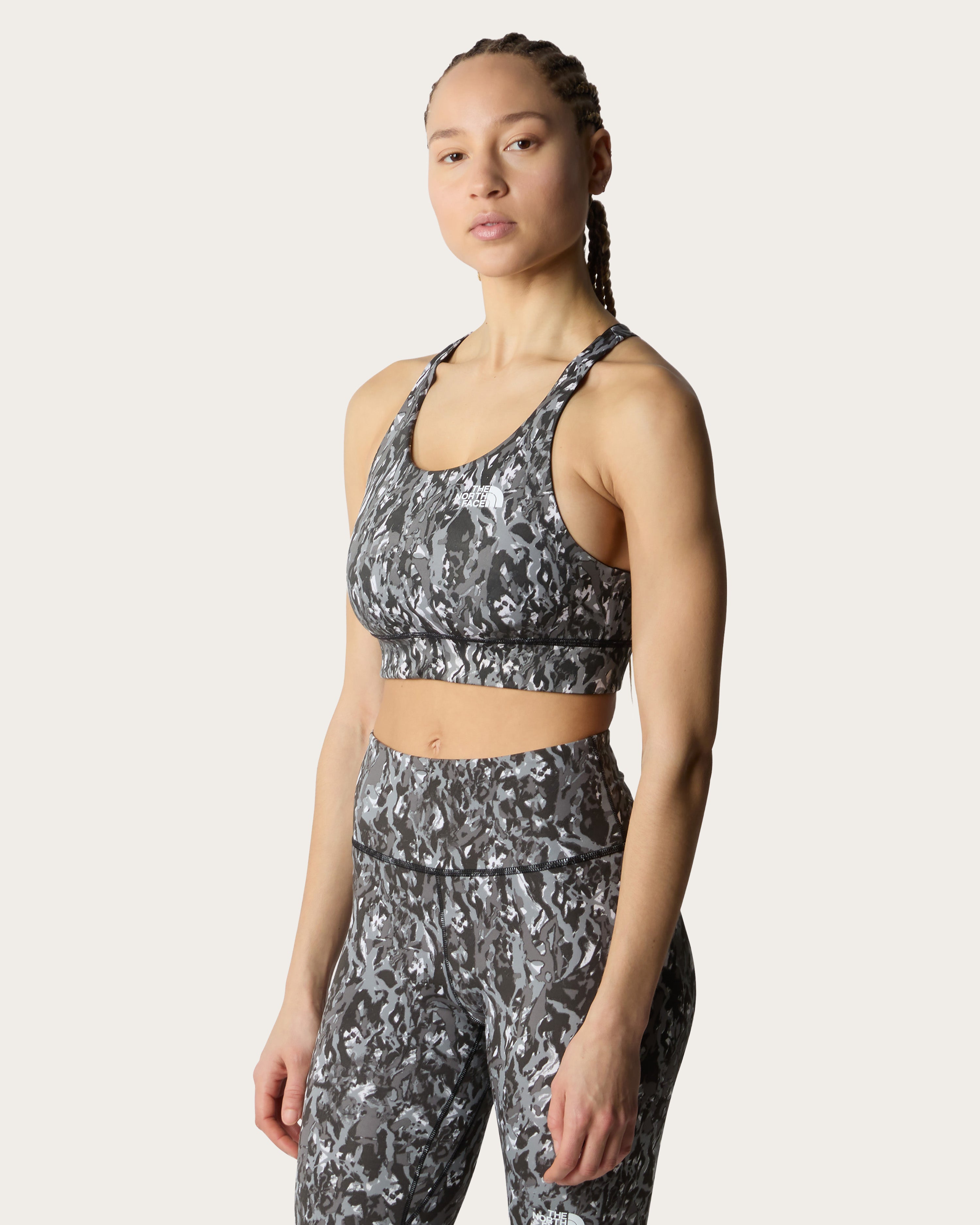 The North Face Women's Flex Bra Print - Grey Lighting Print