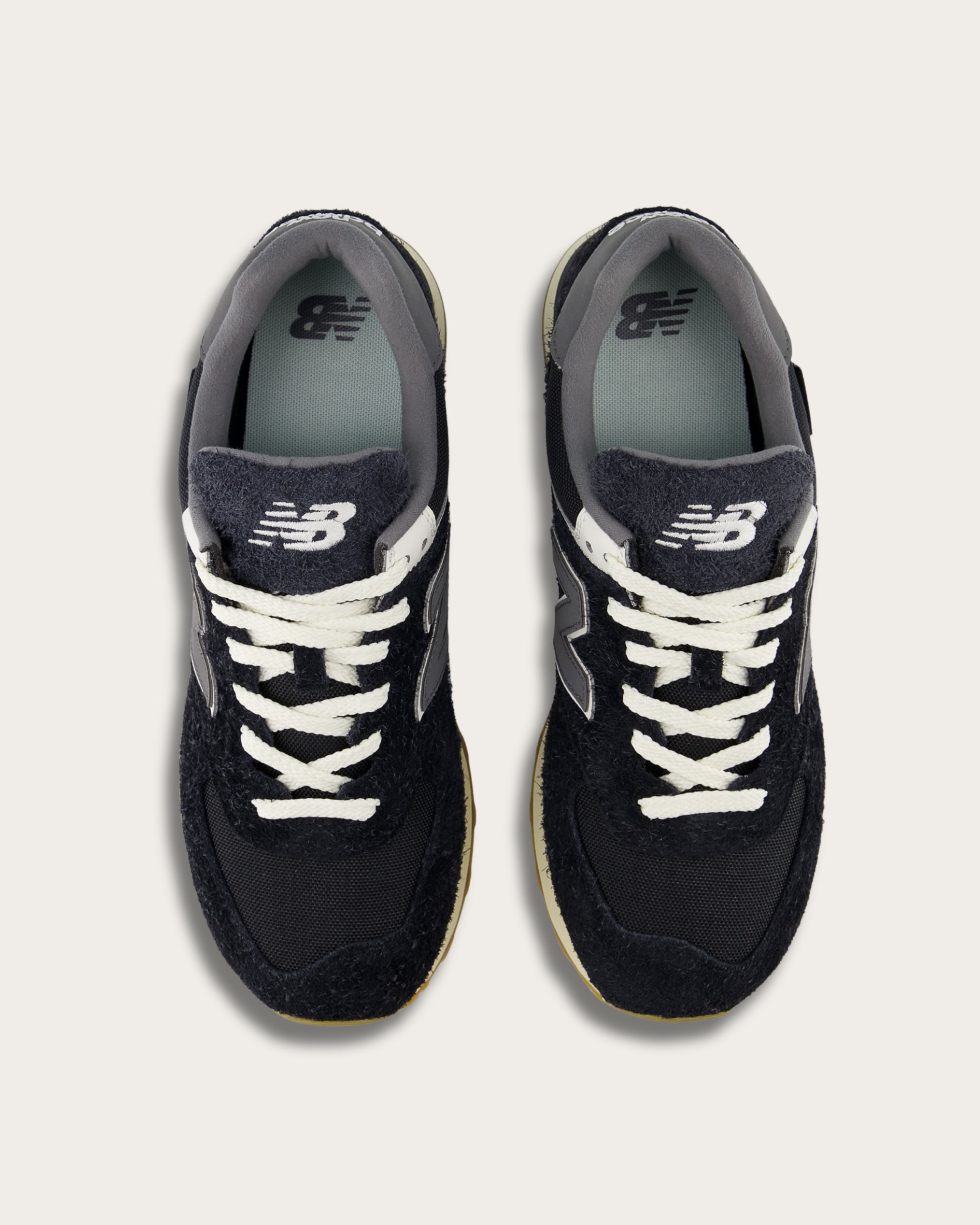 New Balance 574 - Black with Green