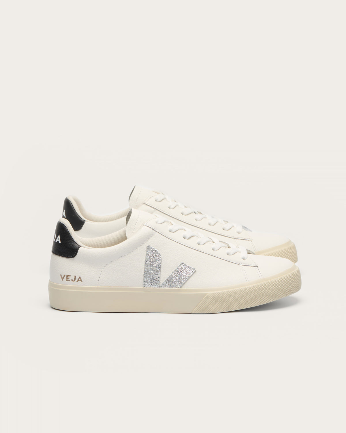 Veja Campo - White Silver Black
