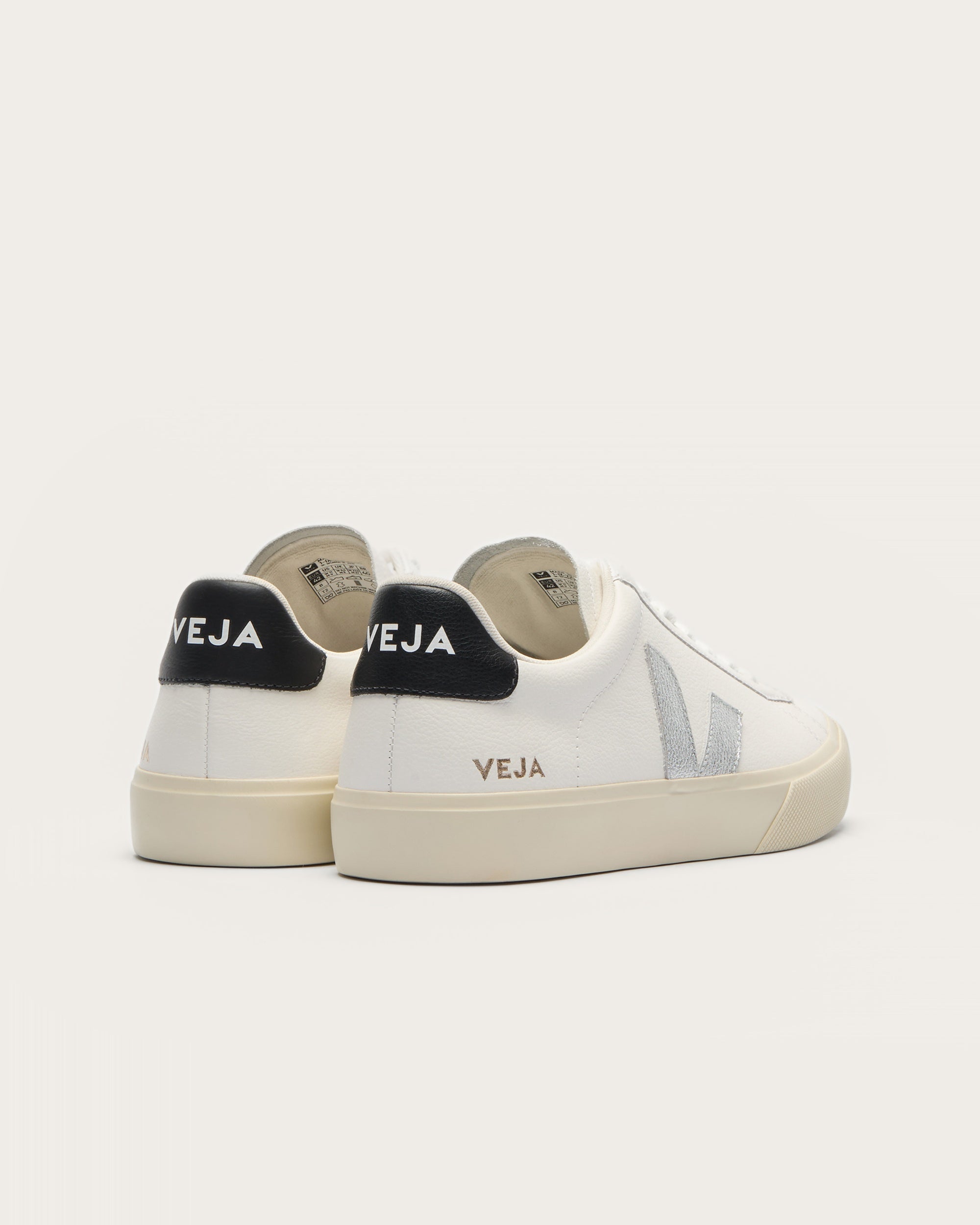 Veja Campo - White Silver Black