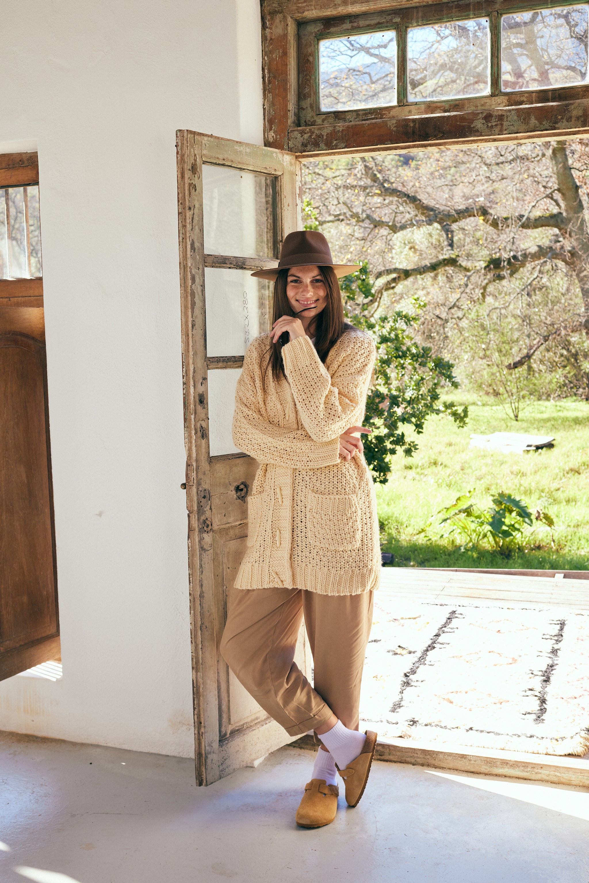 Birkenstock Boston - Latte Cream Suede Leather