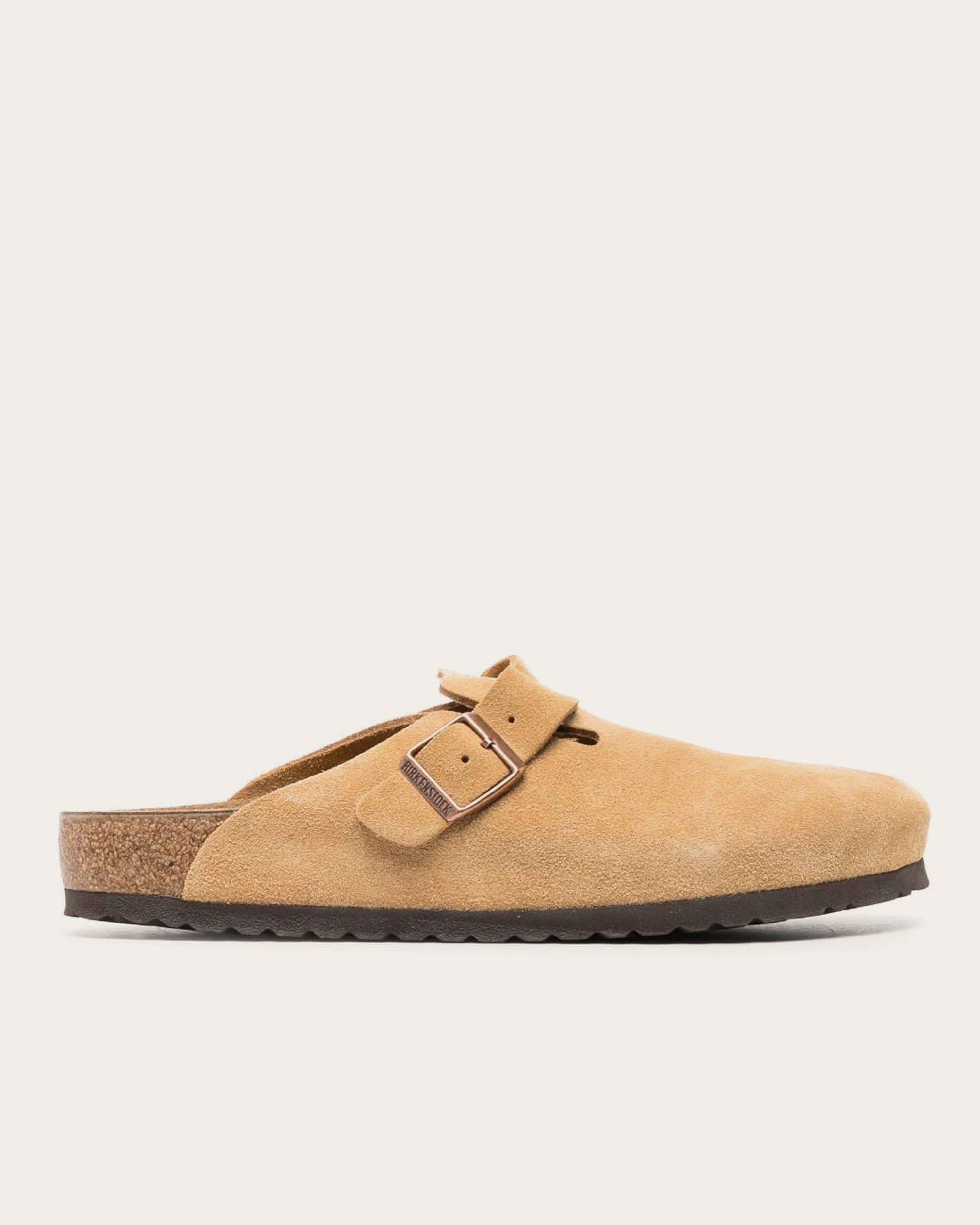 Birkenstock Boston - Latte Cream Suede Leather