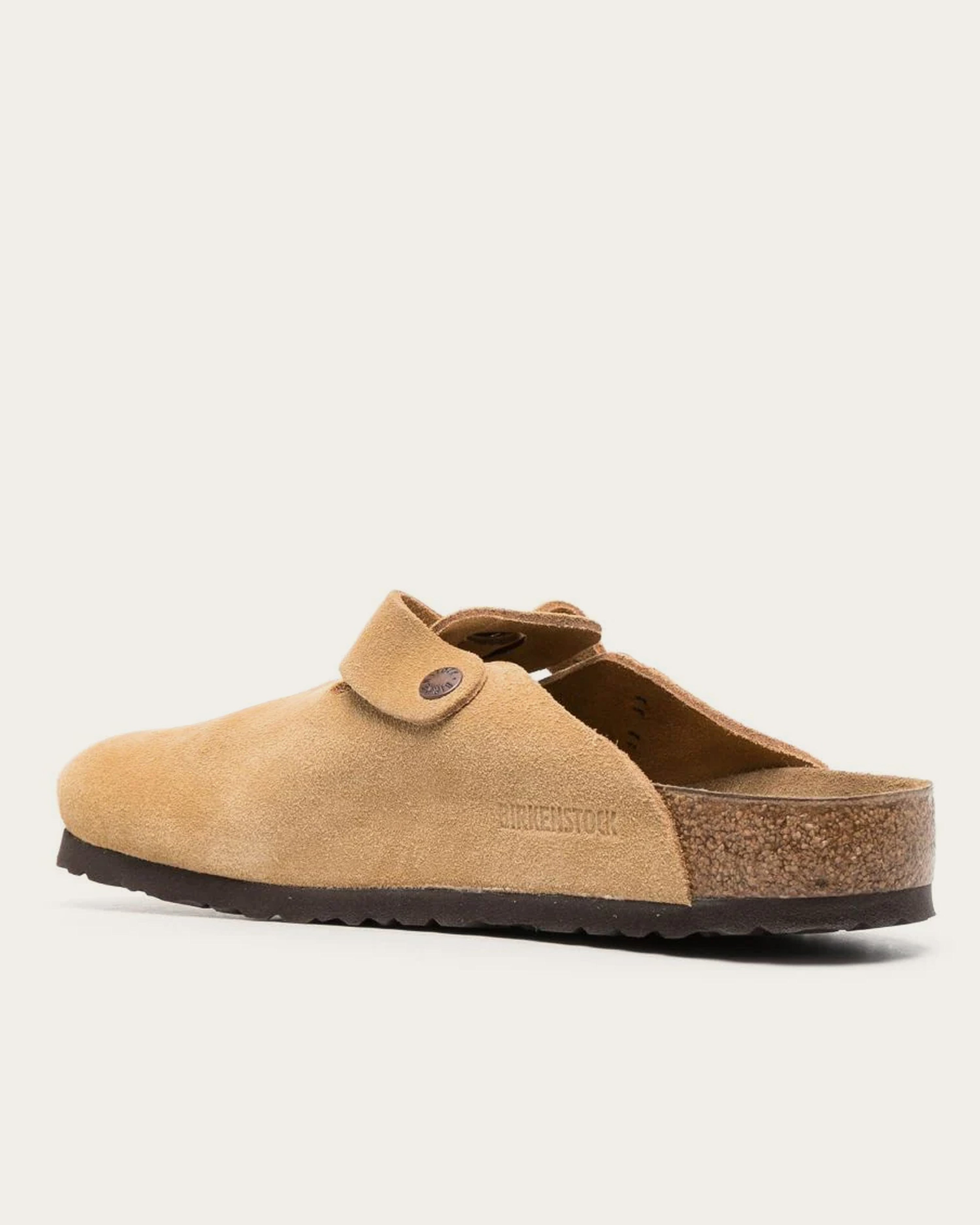 Birkenstock Boston - Latte Cream Suede Leather