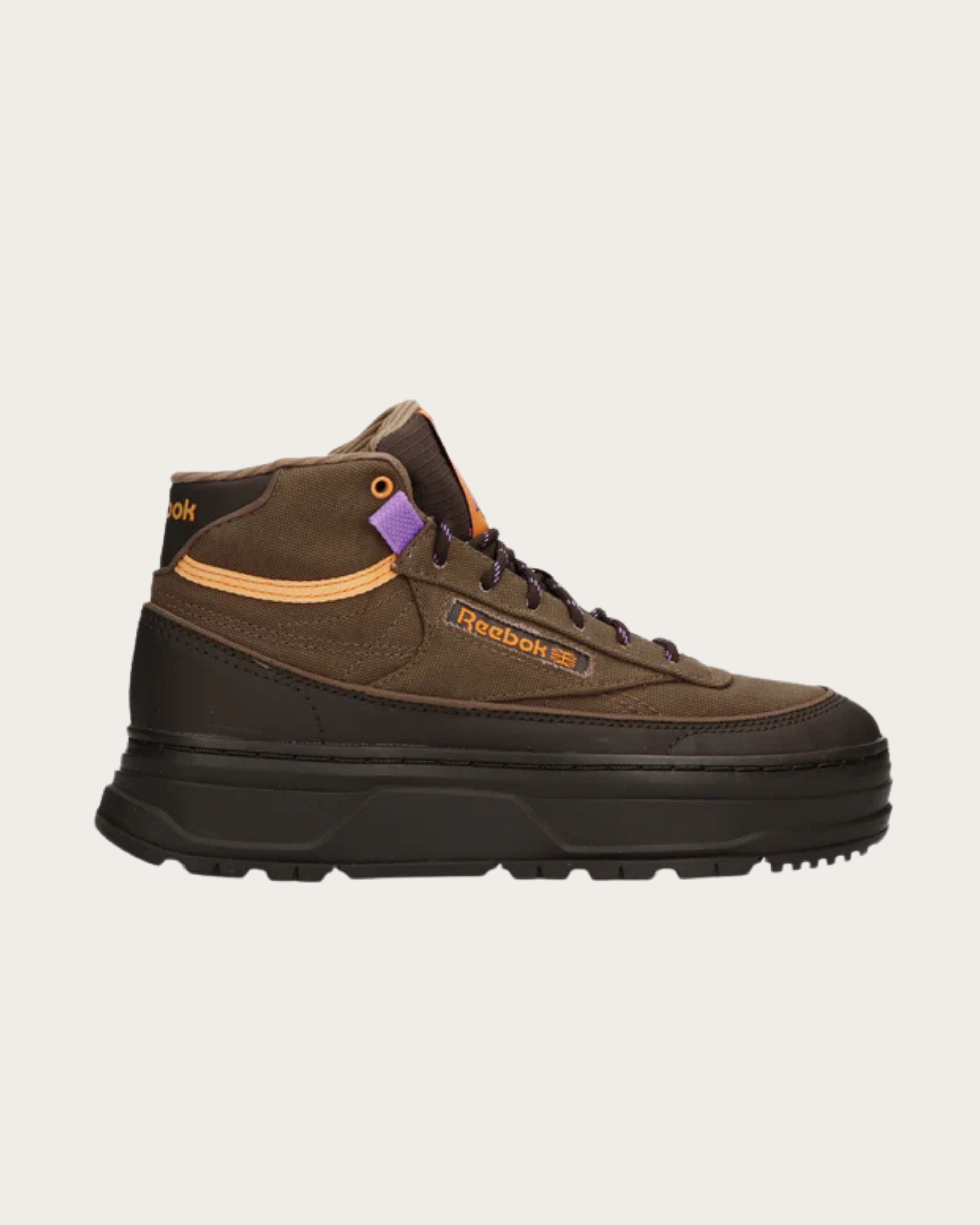 Reebok Club C Geo Mid - Dark matter, utility brown & washed peach