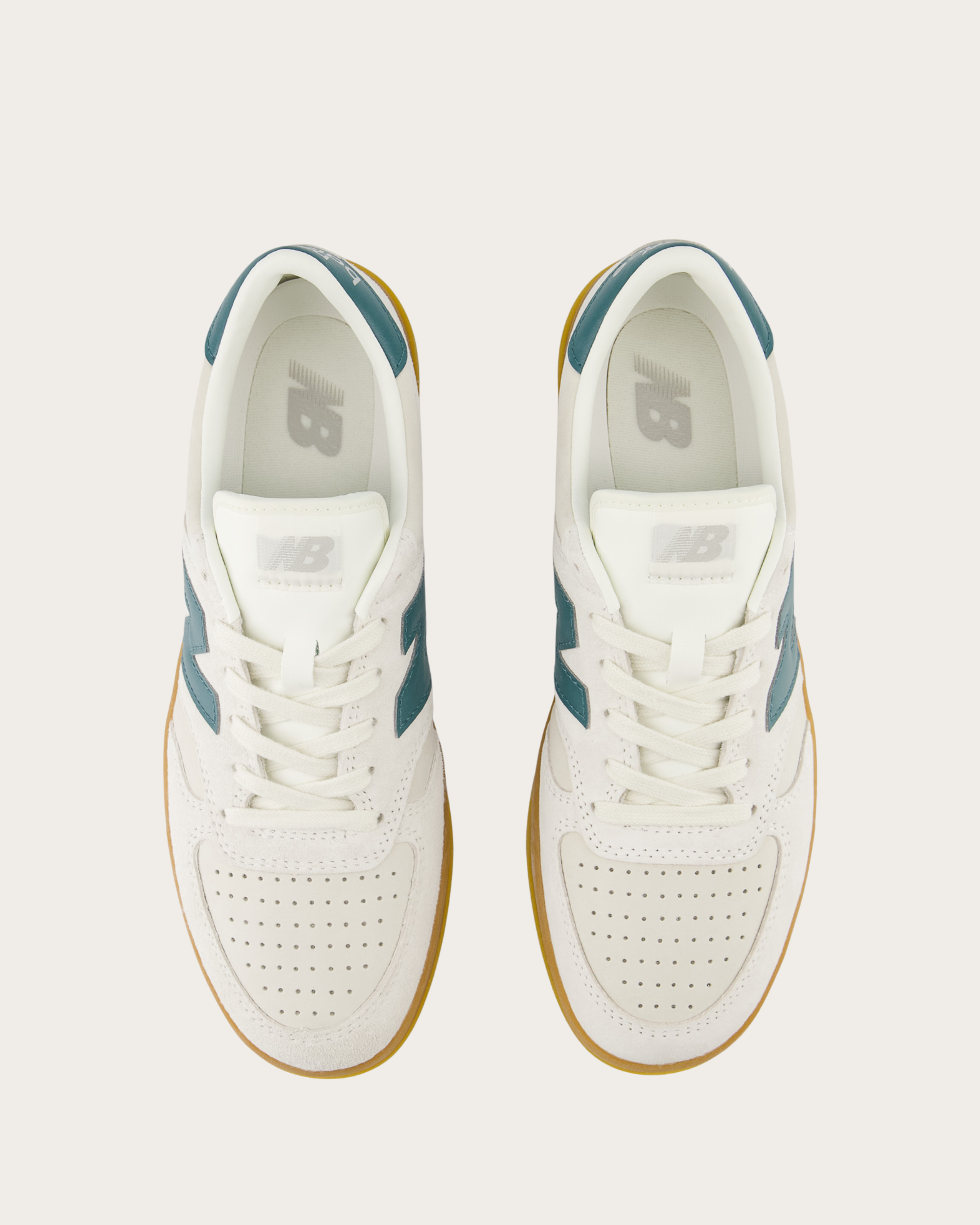 New Balance T500 - Sea Salt with New Spruce and Rain Cloud
