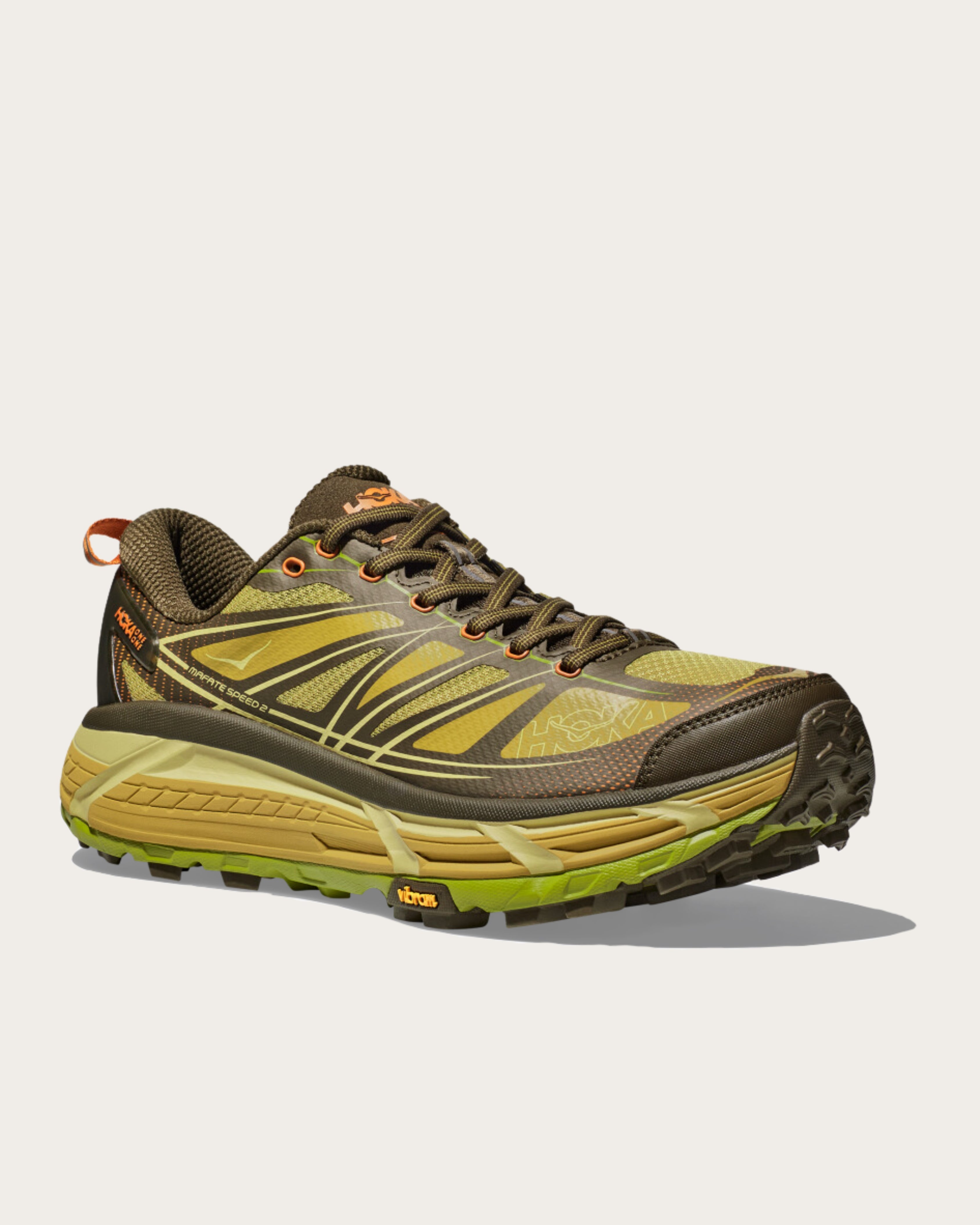 Hoka Mafate 2 - Dark Olive / Golden Lichen