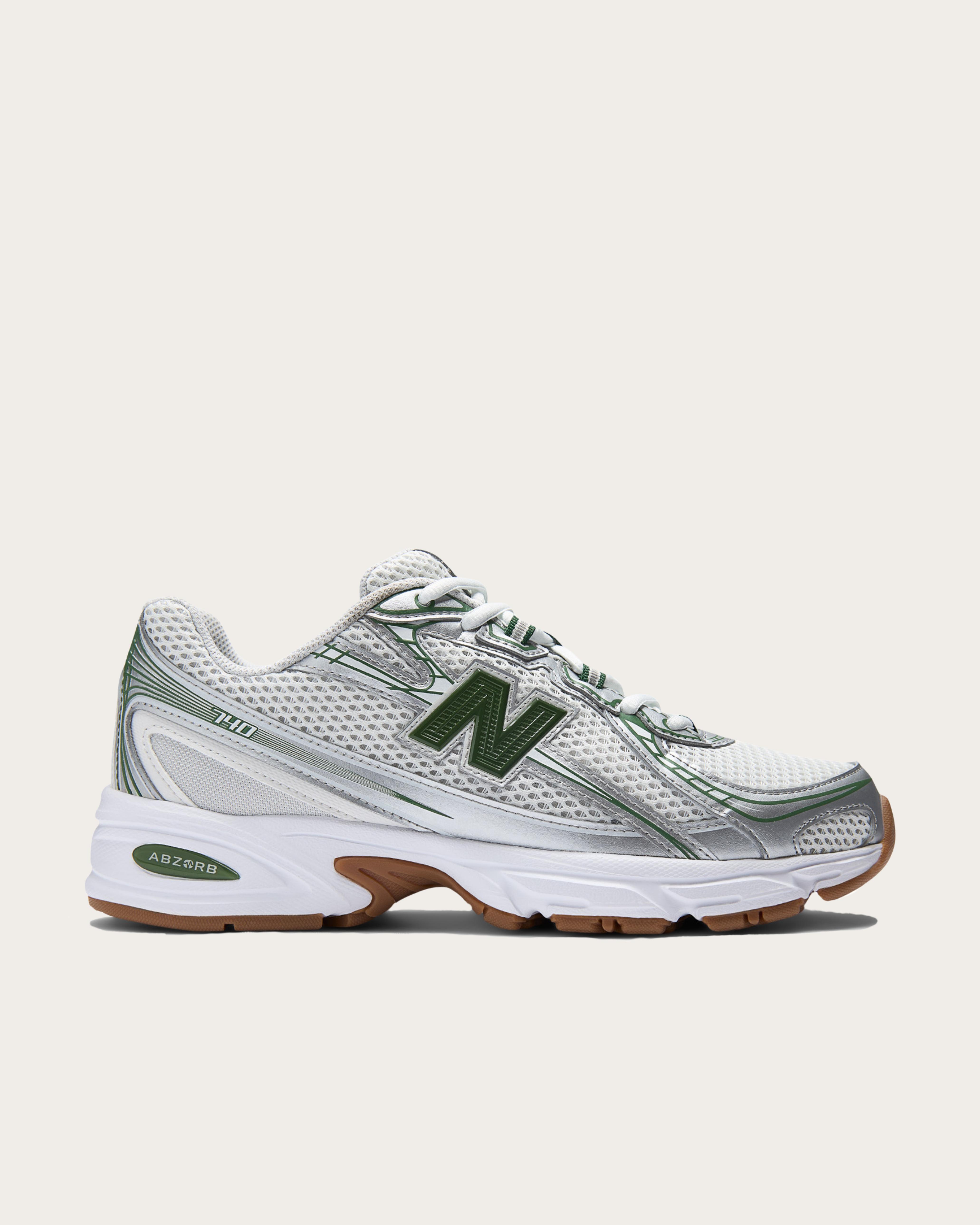 New Balance 740 - Grey Matter with Dark Alpine Green and Reflection