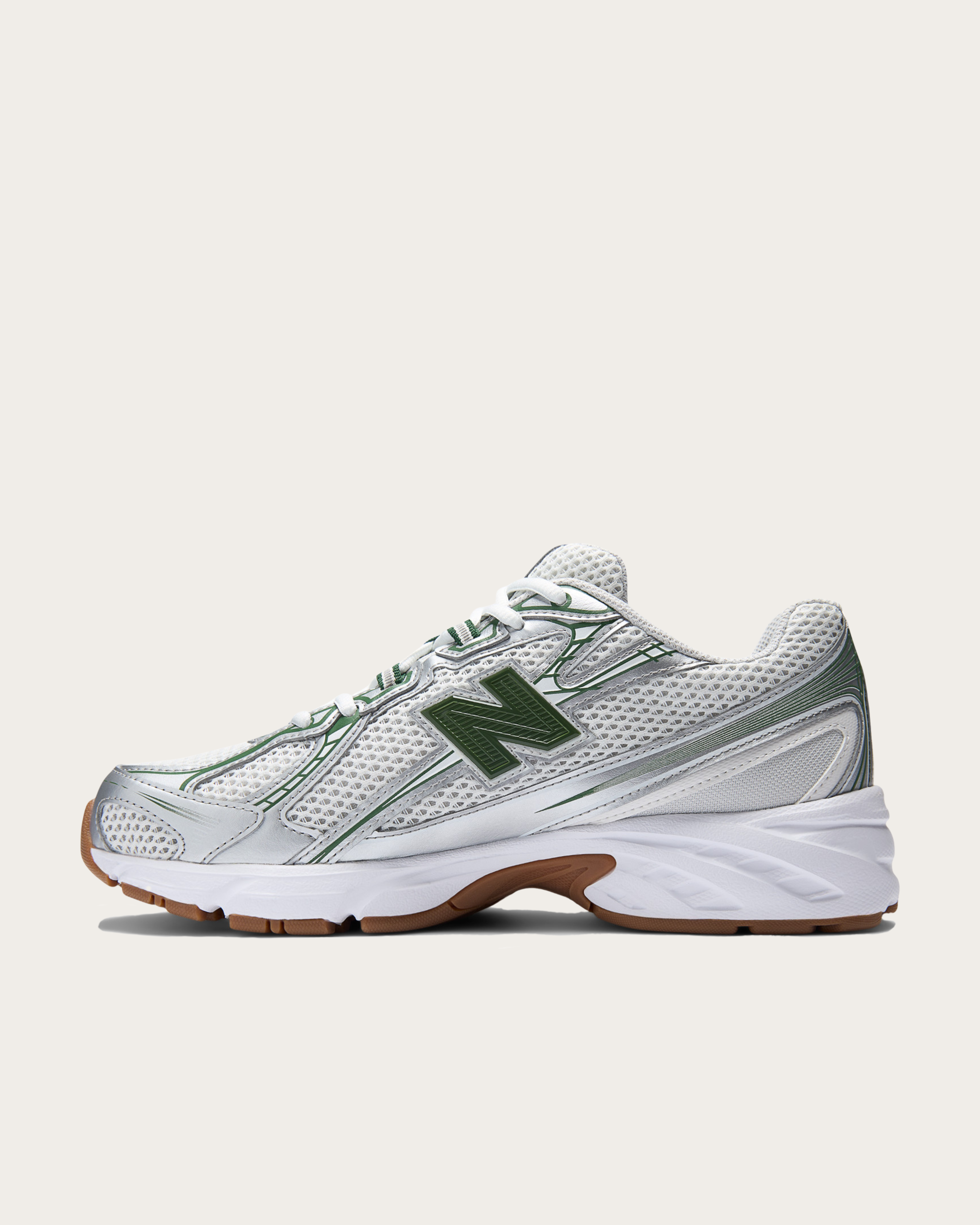 New Balance 740 - Grey Matter with Dark Alpine Green and Reflection