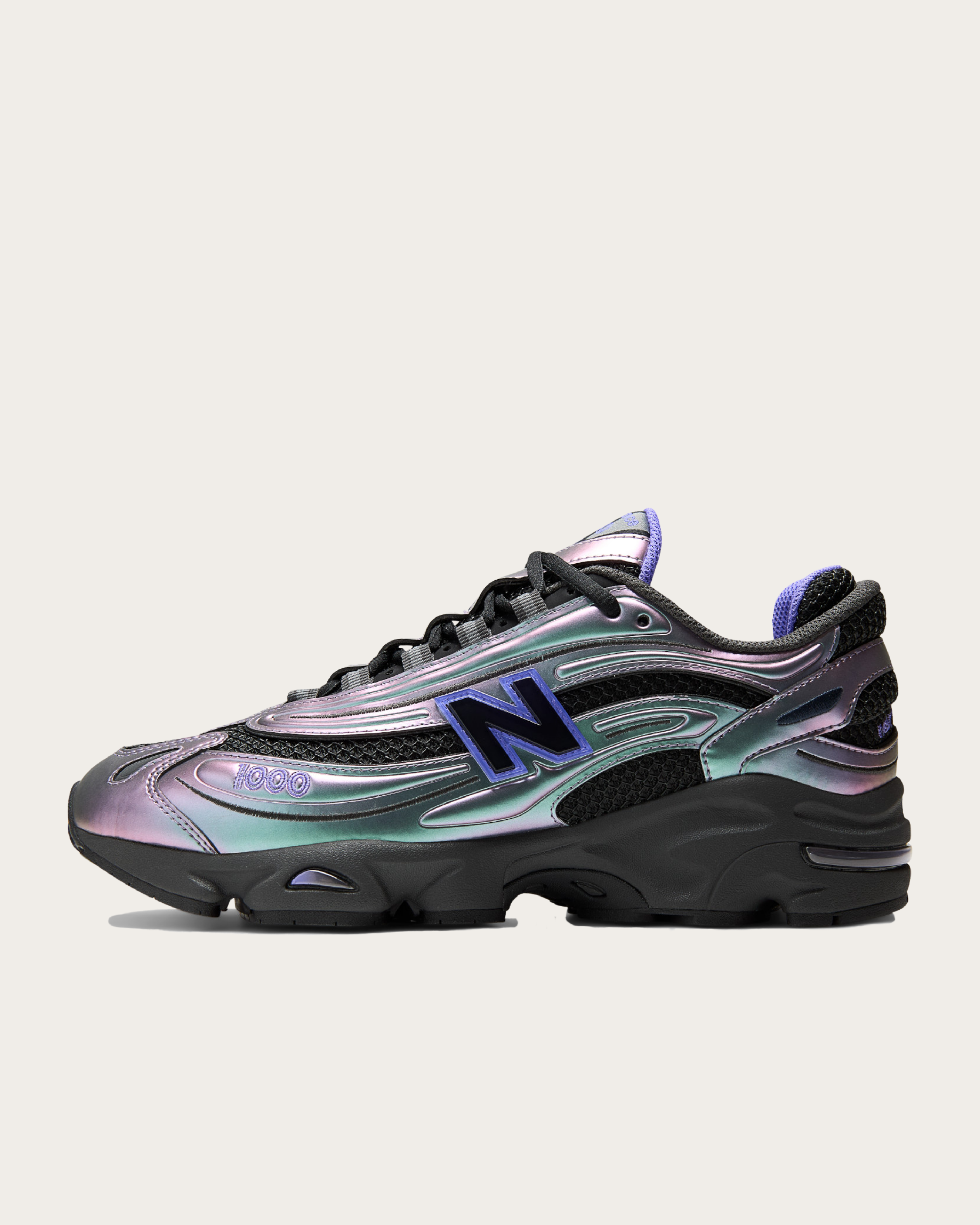 New Balance M1000 - Faded Black with Electric Indigo