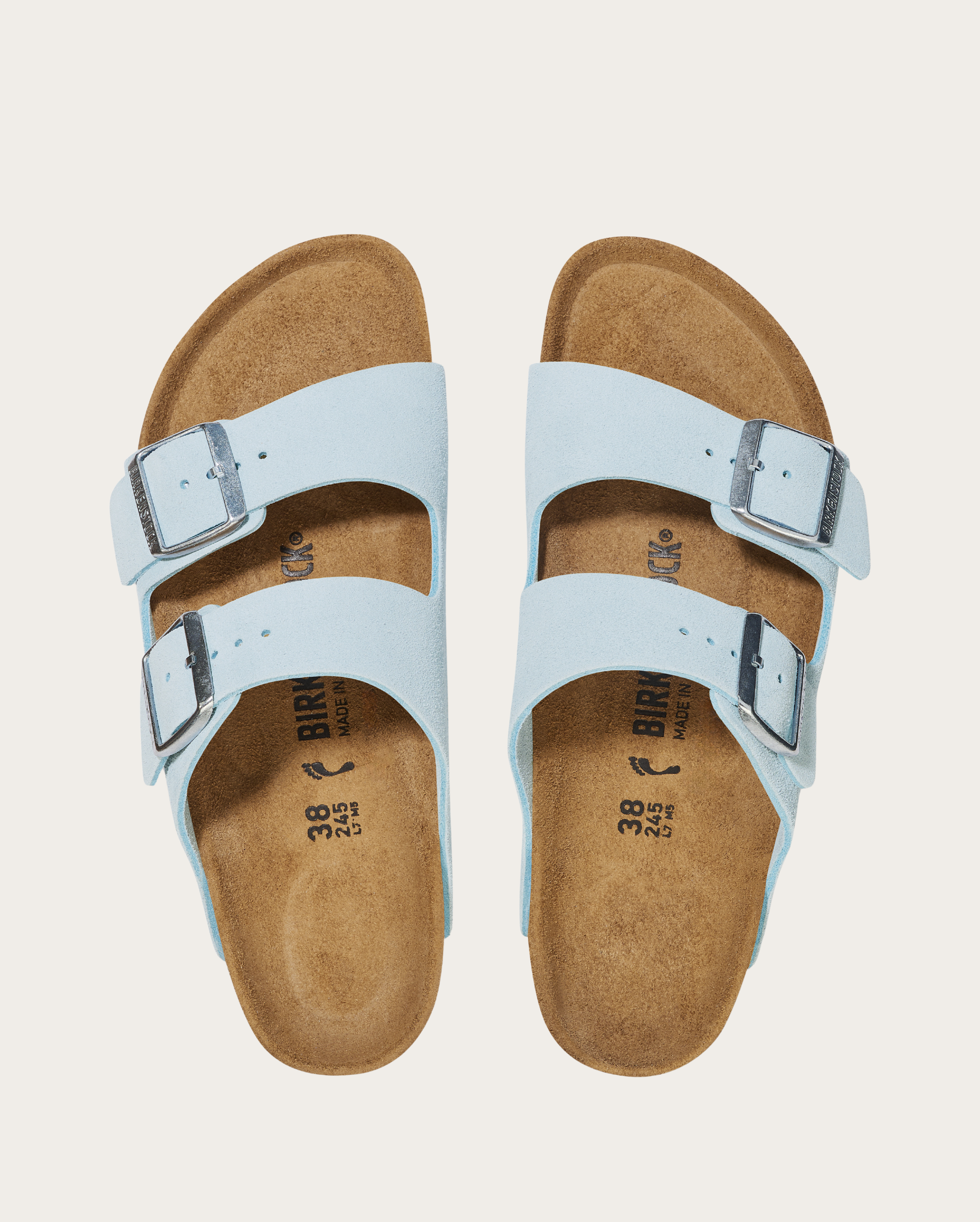 Birkenstock Arizona Suede Leather - Baby Blue