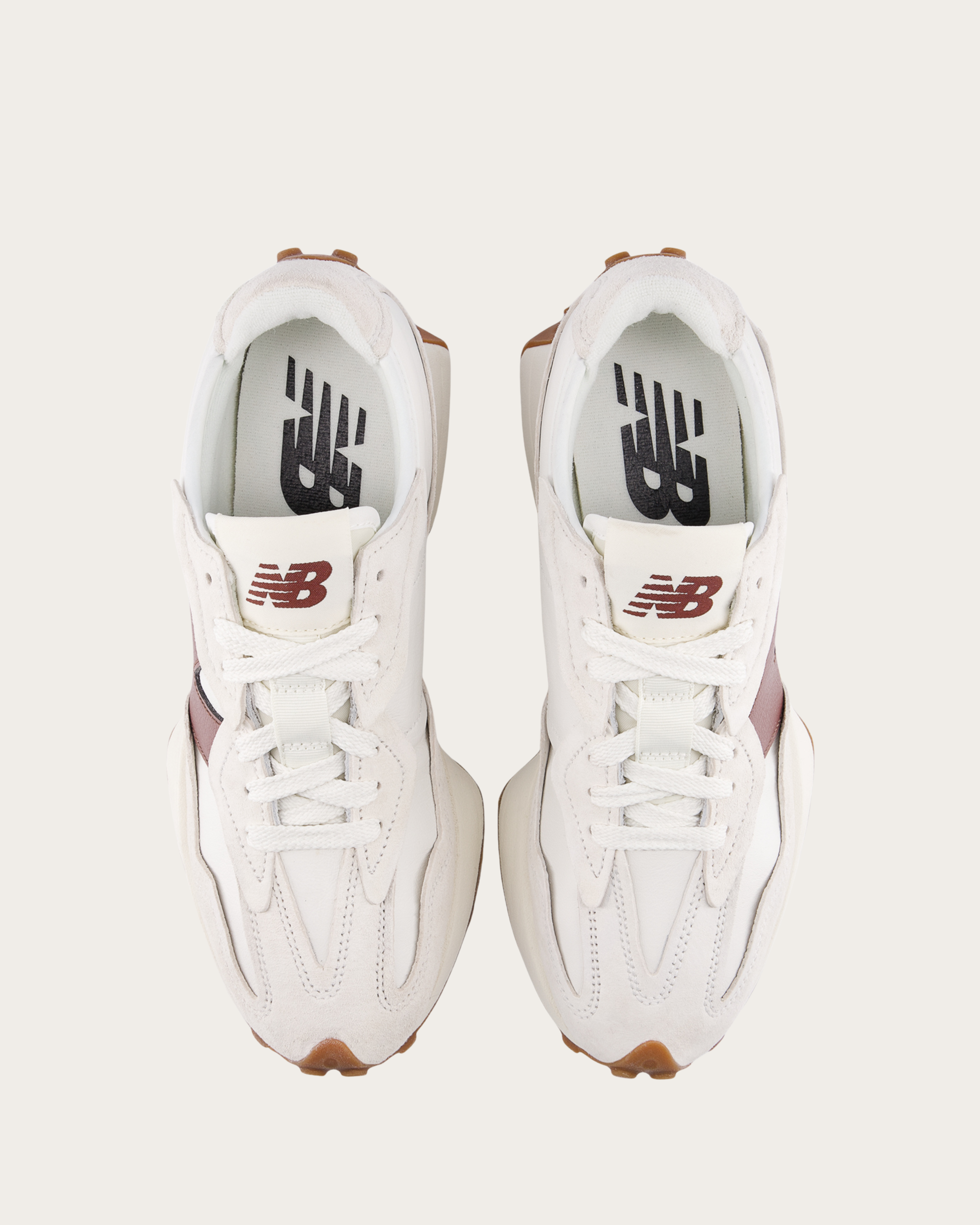 New Balance 327 - Linen with Rich Oak