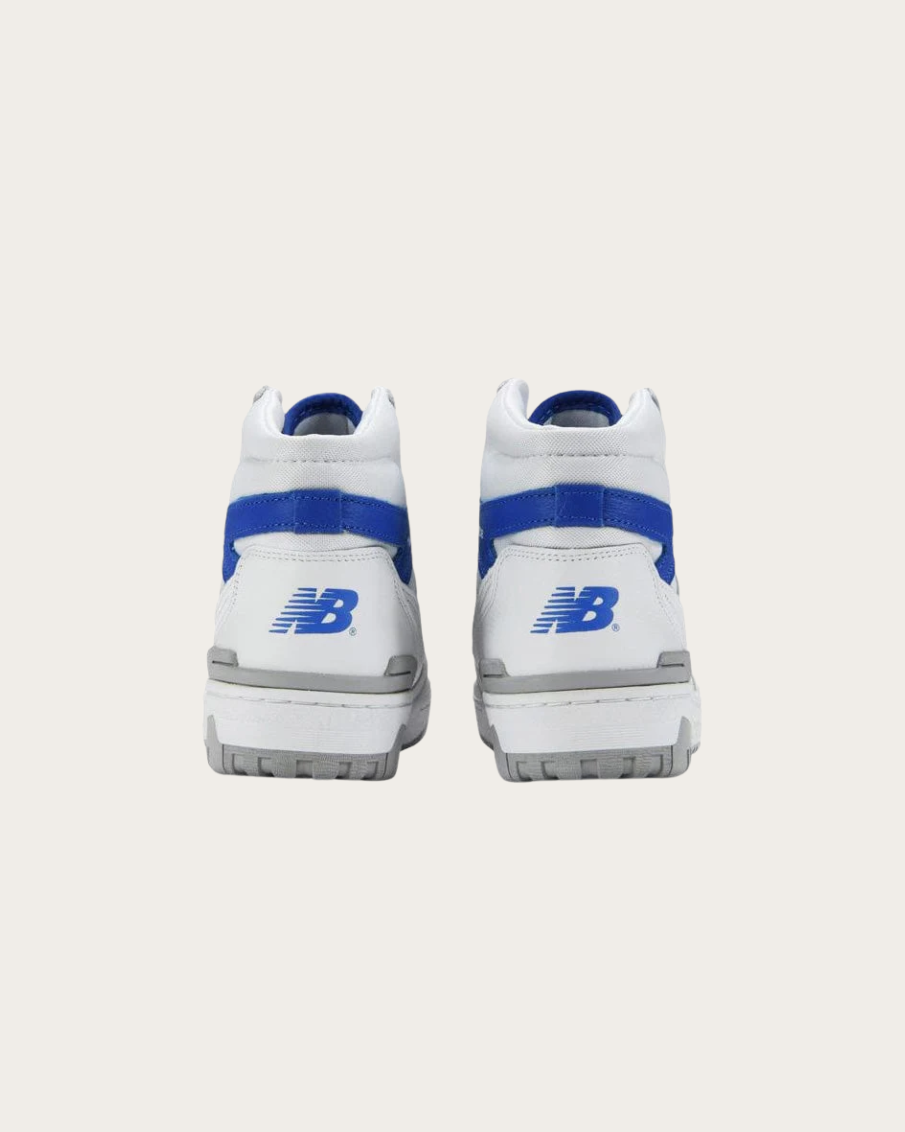 New Balance- 650 White with Marine Blue and Angora