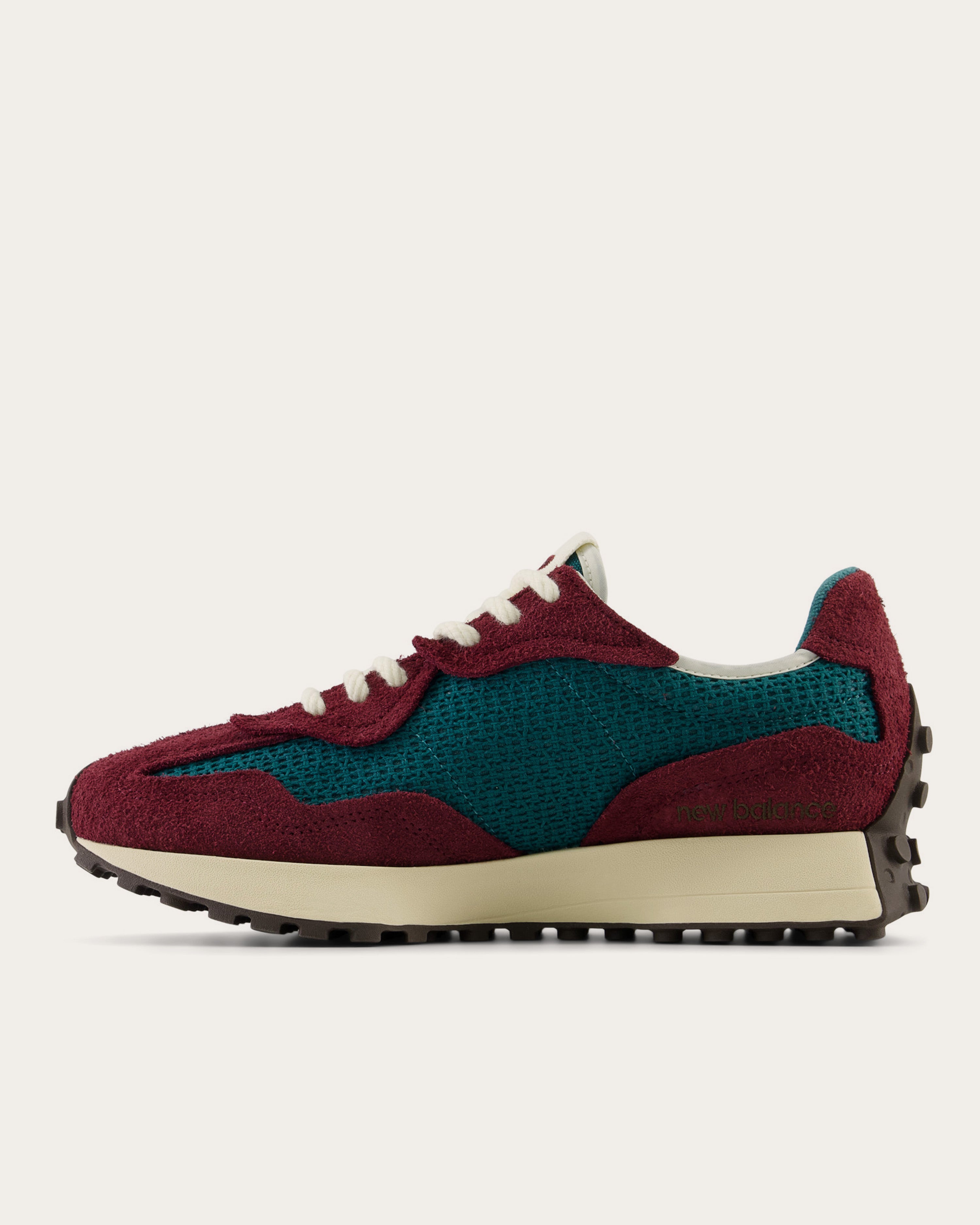 New Balance 327 Burgundy and Vintage Teal