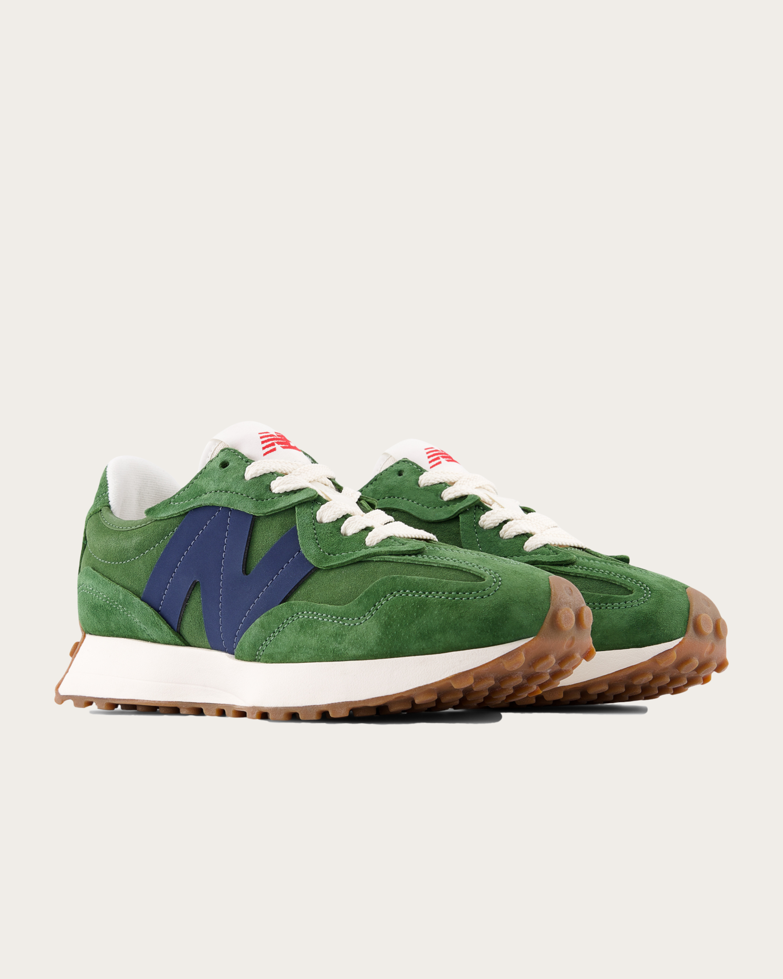 New Balance 327 - Dark Alpine Green with NB Navy