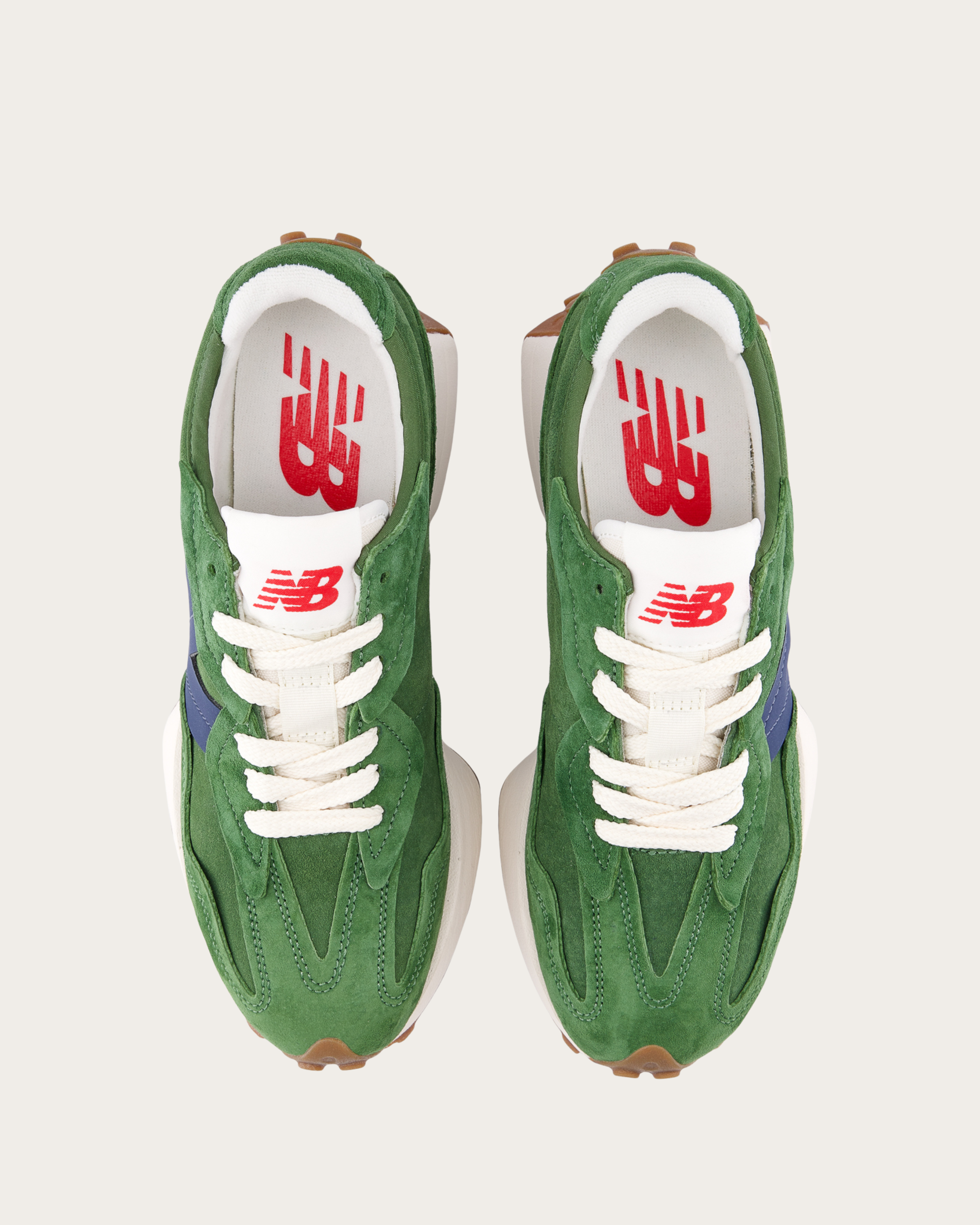 New Balance 327 - Dark Alpine Green with NB Navy