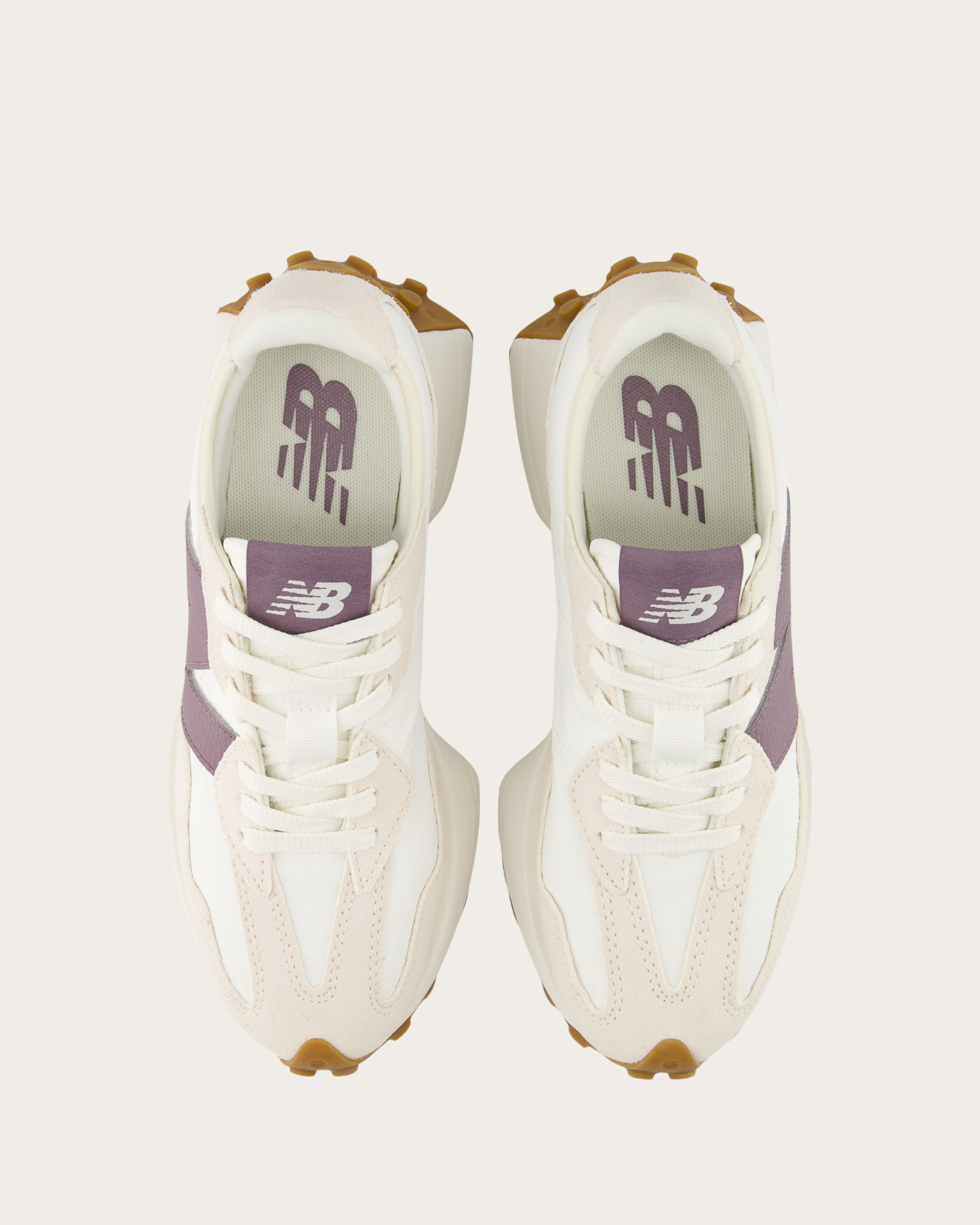 New Balance 327 - Linen with Sea Salt & Dark Ice Wine