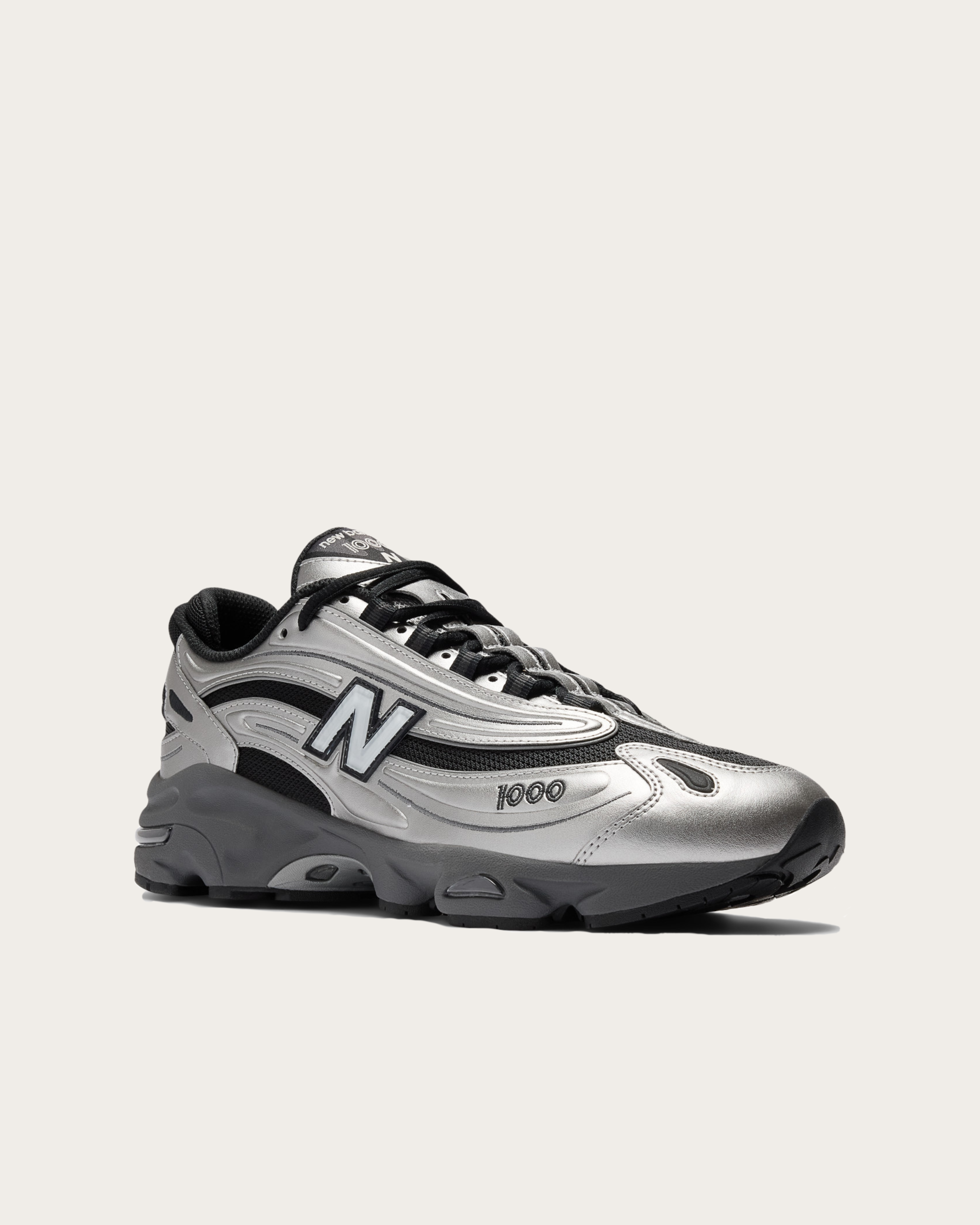 M1000 Metallic Low-Top Sneakers
