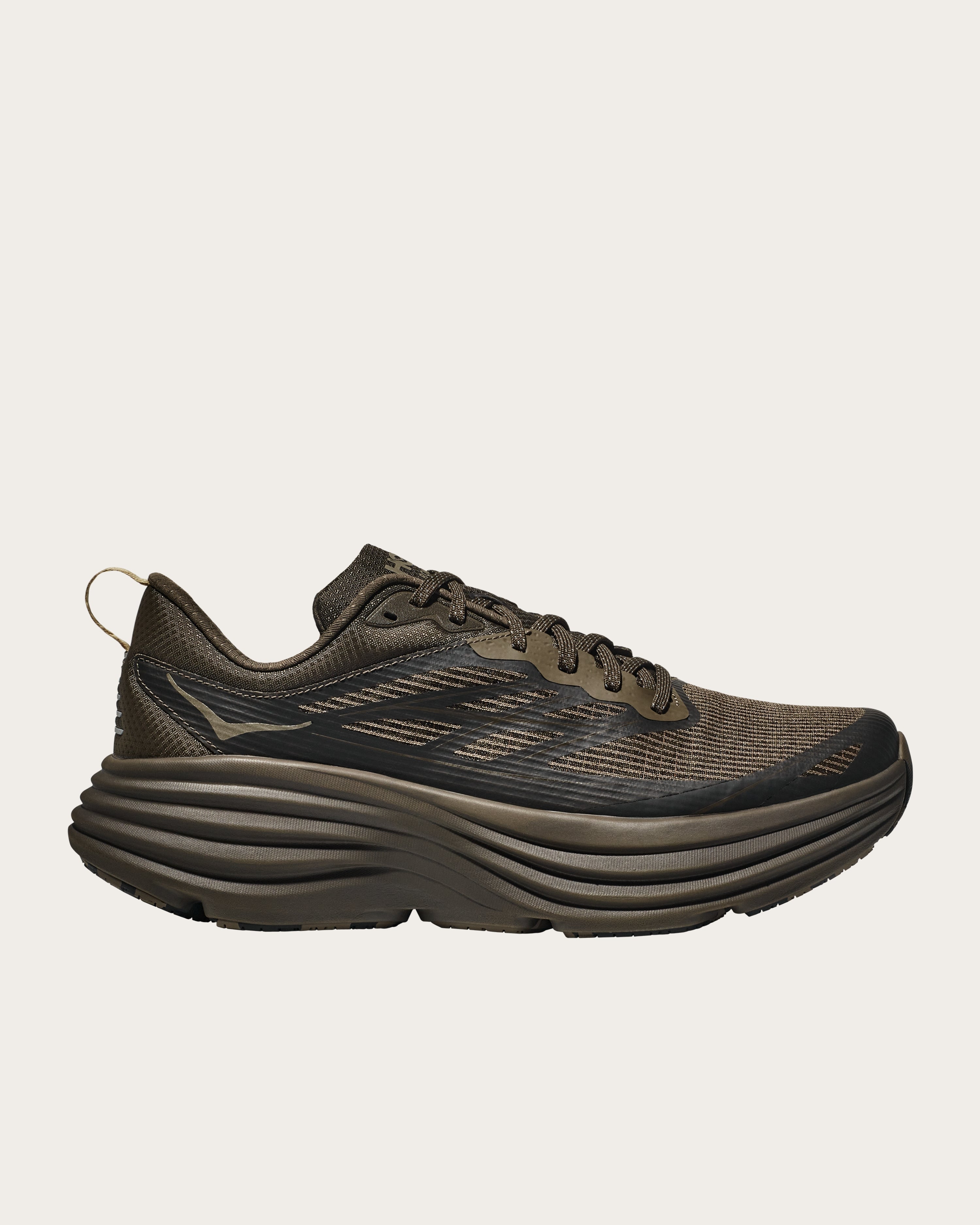 Hoka Stealth/Tech Bondi 8 Caged - Deep Umber