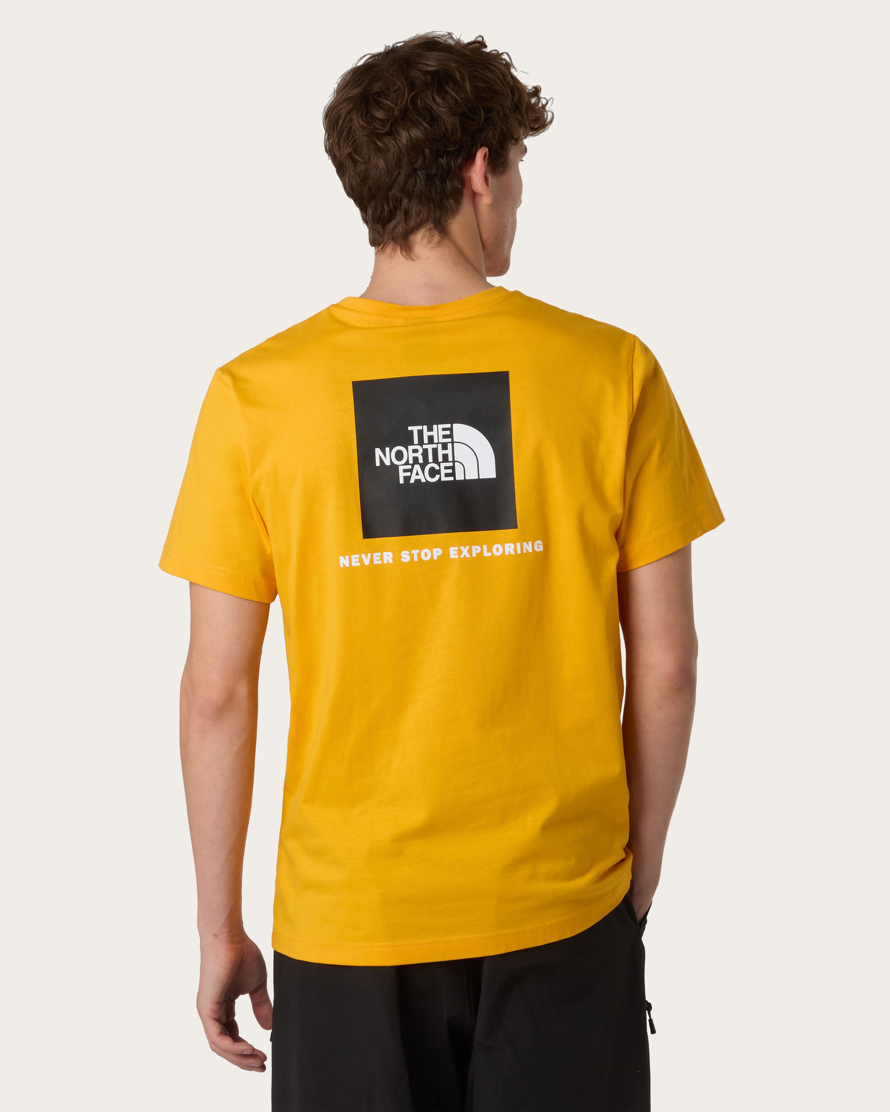 The North Face Men's SS Redbox Tee - Summit Gold / TNF Black