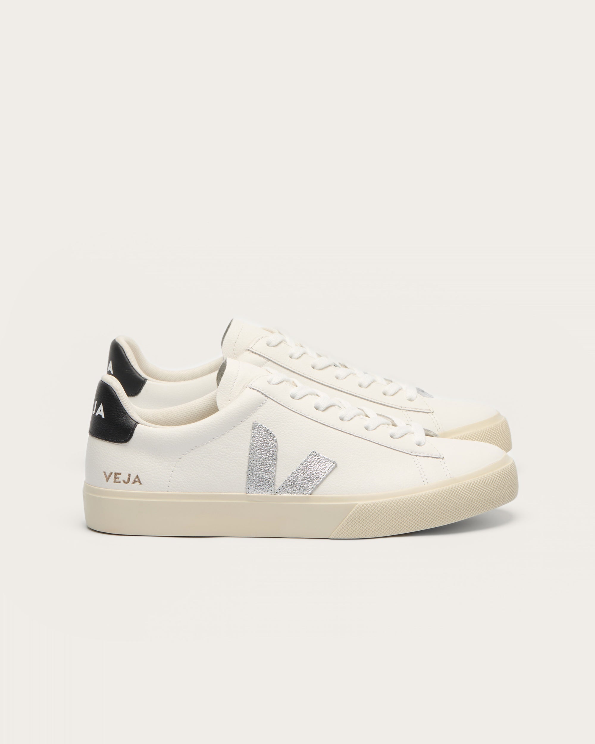 Veja Campo - White Silver Black