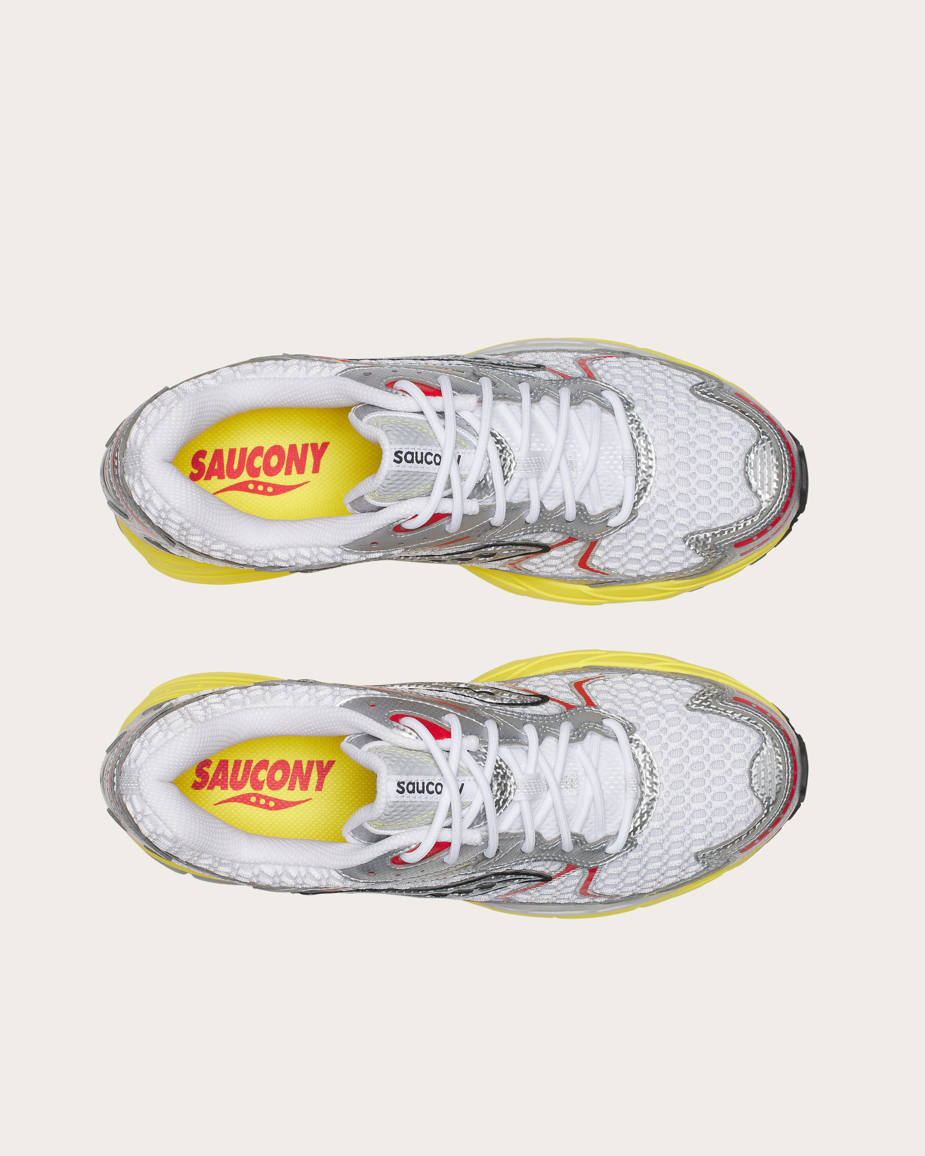Saucony Progrid Ride 1 - White & Buttercup