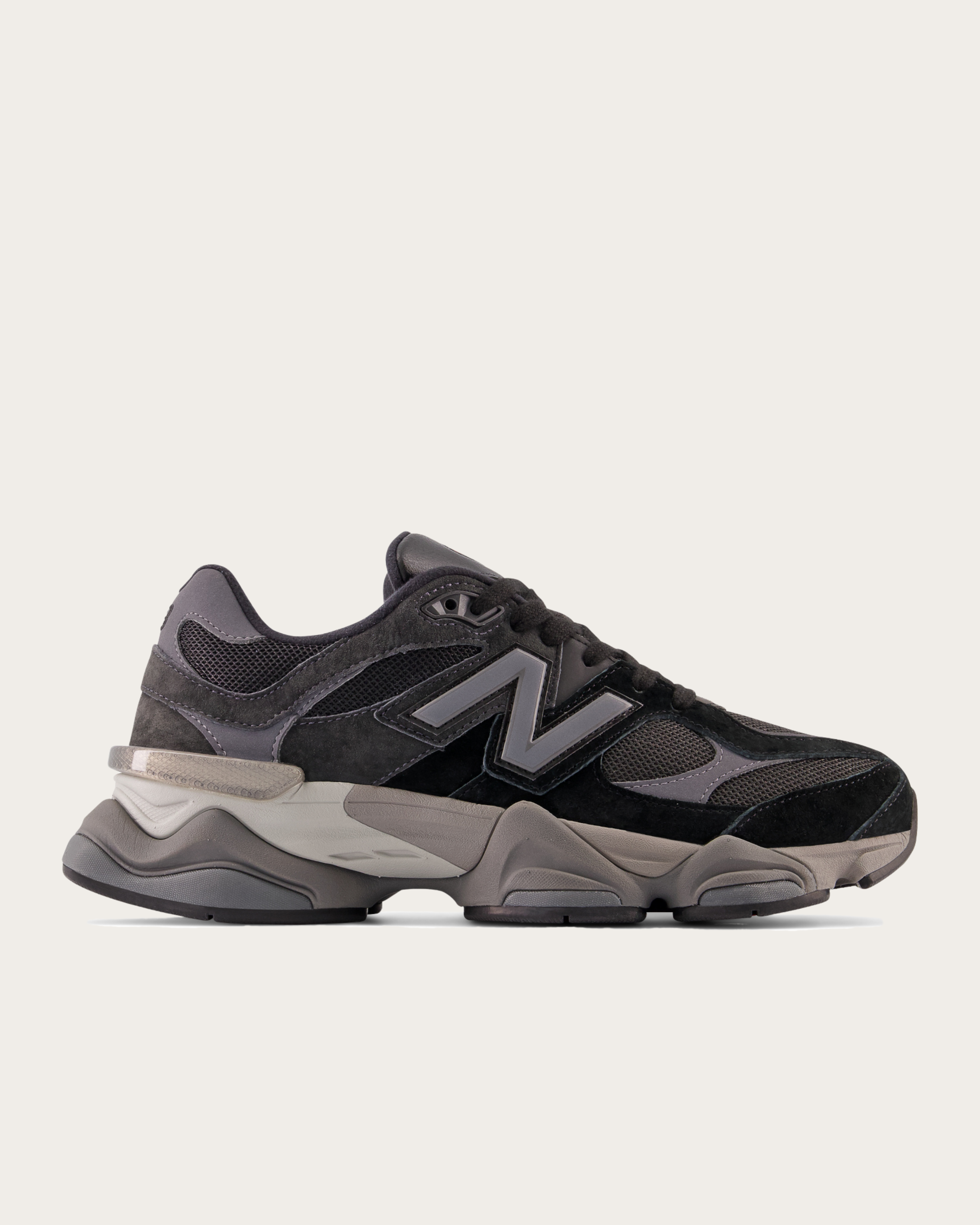 New Balance 9060 - Black with Castlerock & Rain Cloud