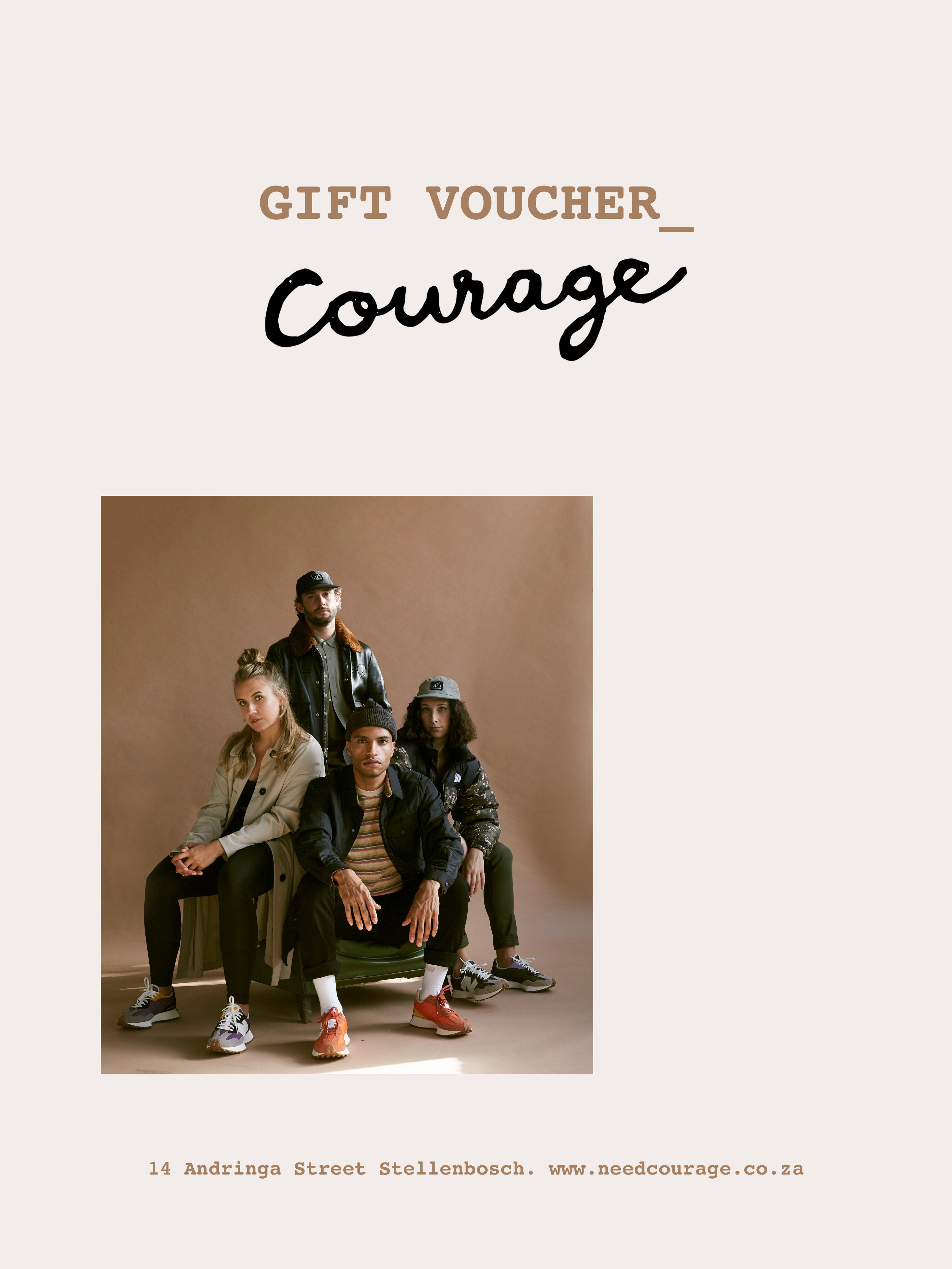 Courage Online Gift Voucher